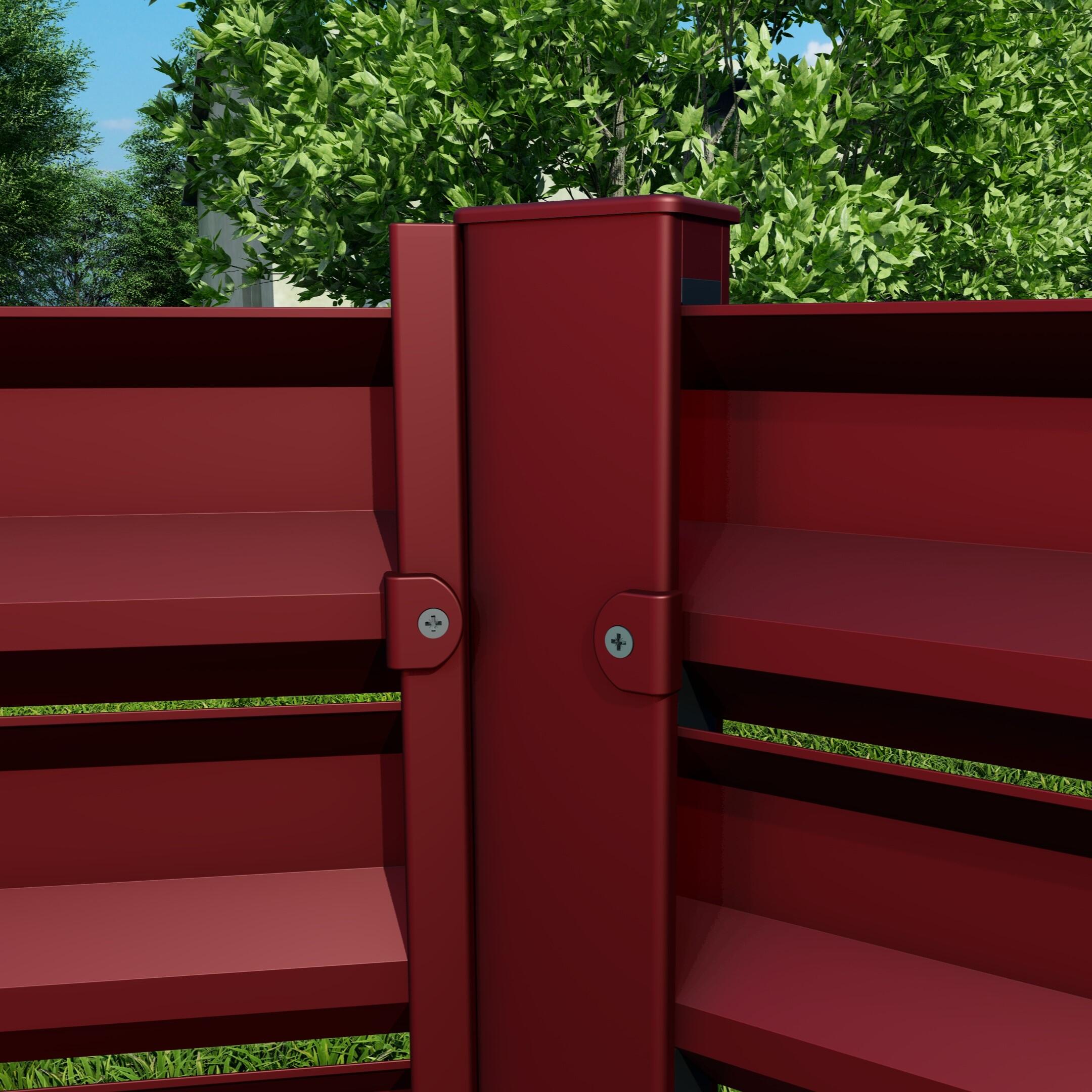 Lot de 2 pièces aluminium antivol Klos up! rouge - 2