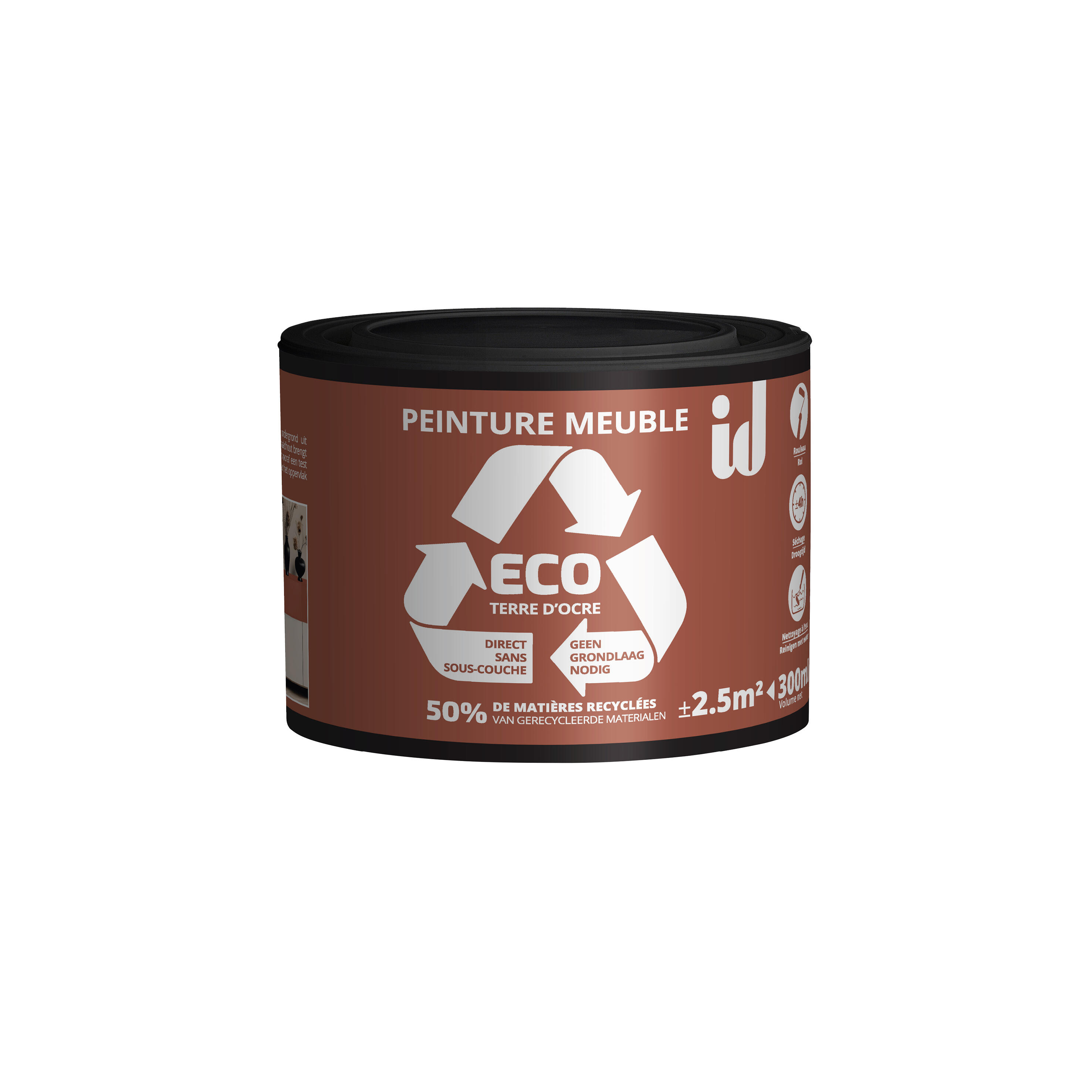 Peinture pour meuble Eco ID terre d ocre velours 300ml - 4