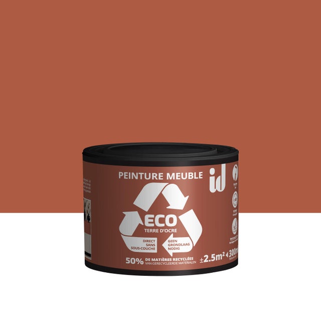 Peinture pour meuble Eco ID terre d ocre velours 300ml