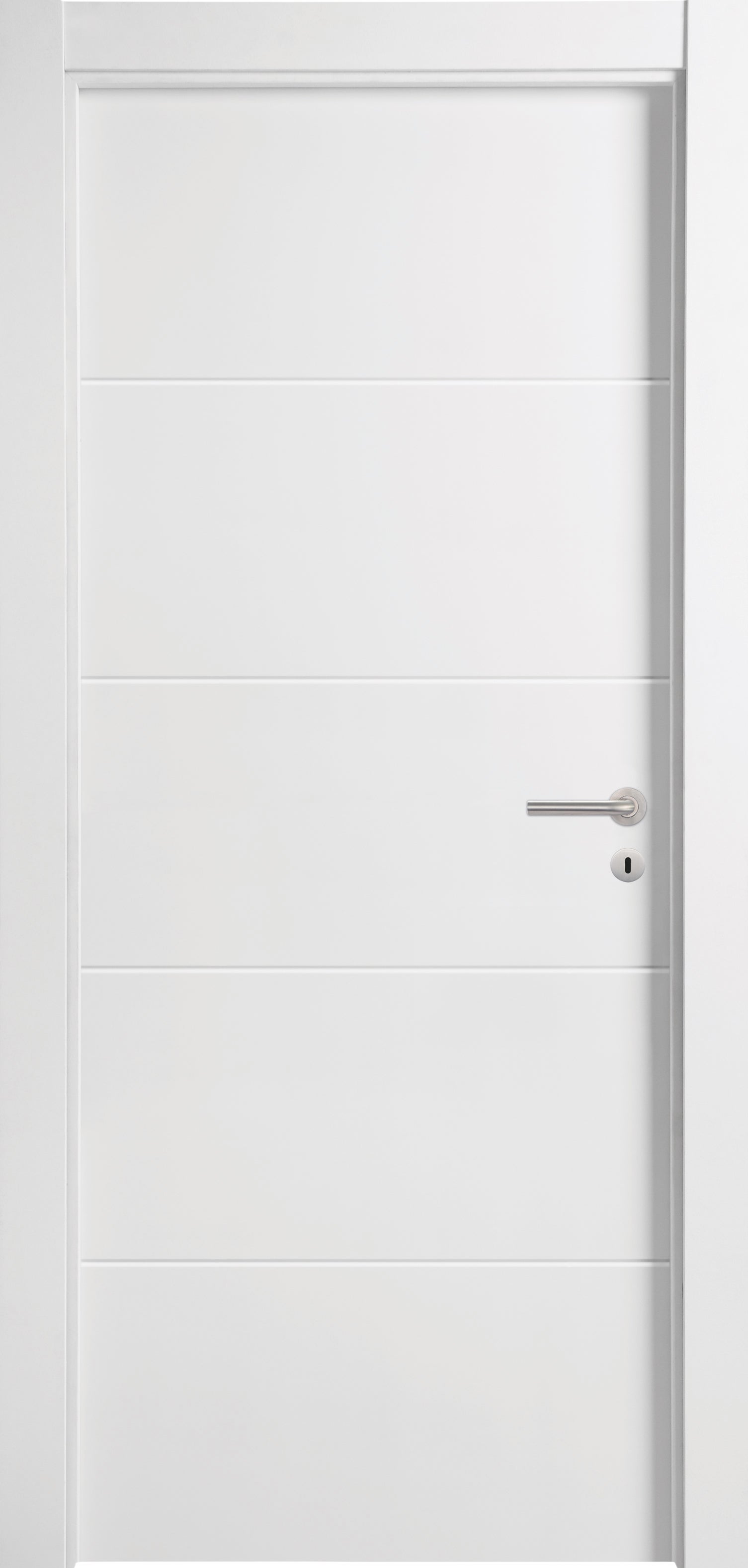 Puerta de entrada rf30 lucerna lacada blanca izquierda de 82,5cm