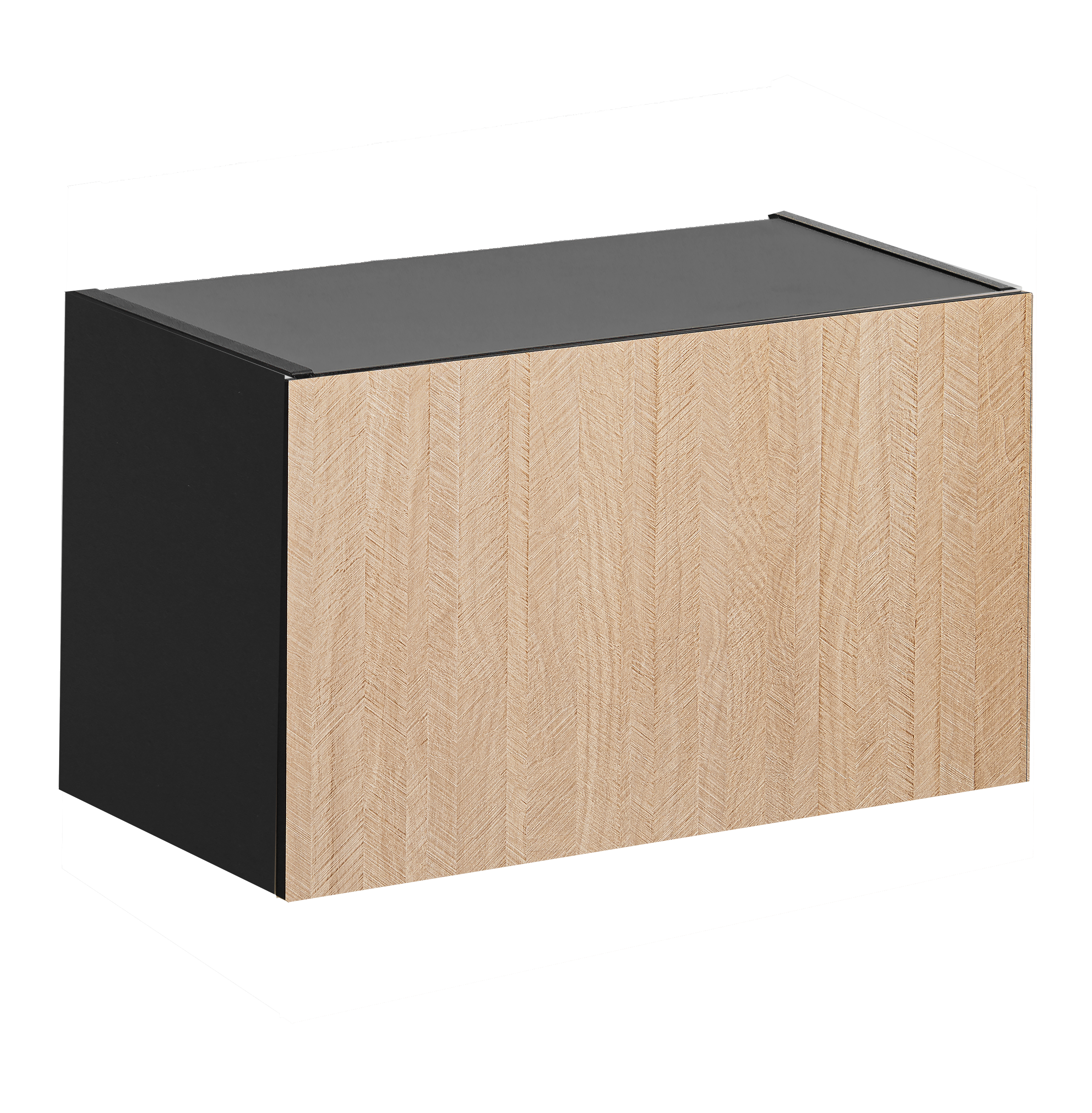 Szafka kuchenna wisząca okapowa Roma 60 cm kolor jodełka/czarny