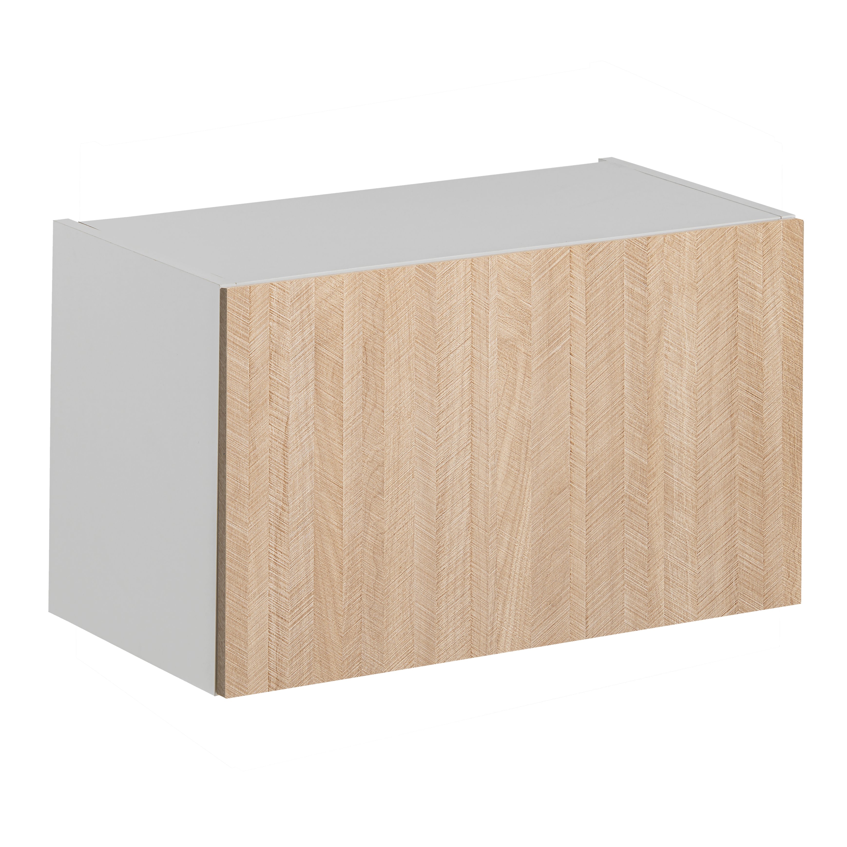 Szafka kuchenna wisząca okapowa Roma 60 cm kolor jodełka/biały