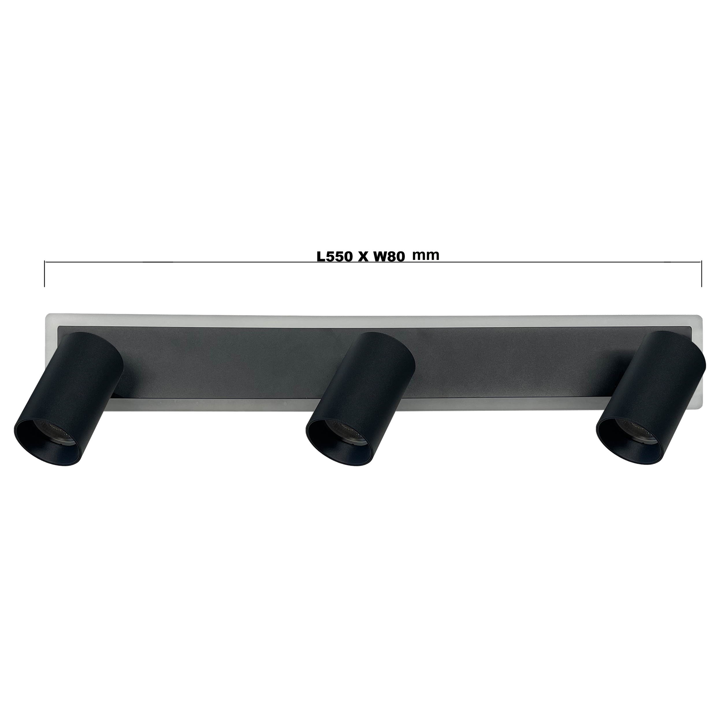 Listwa reflektorowa Parma czarna 3 x GU10 Light Prestige - 5