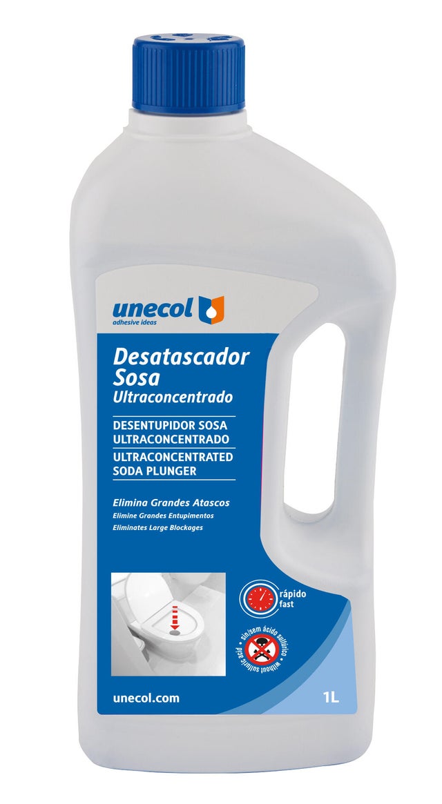 Desatascador químico de sosa pro UNECOL 1L