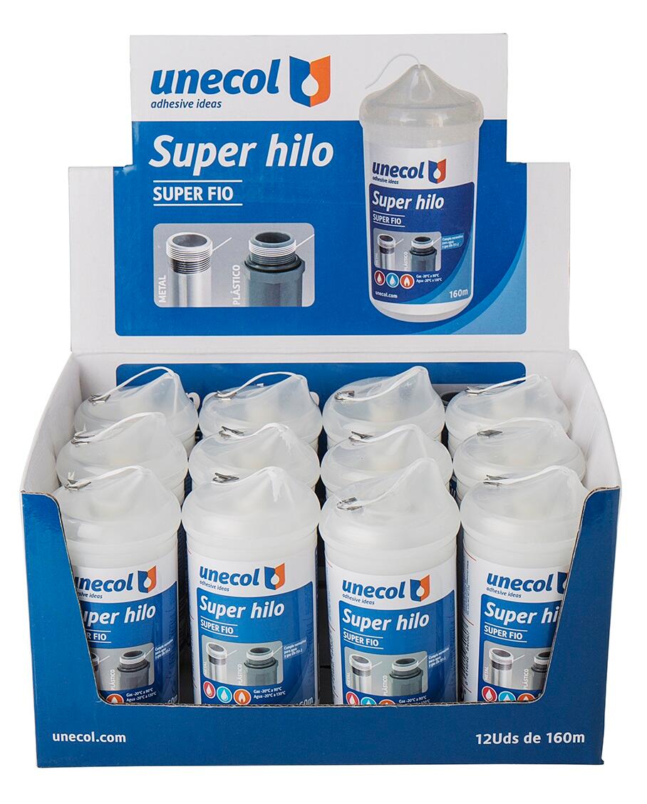 Cinta de teflón para gas Super Hilo Unecol 160M de 1 mm de ancho - 4