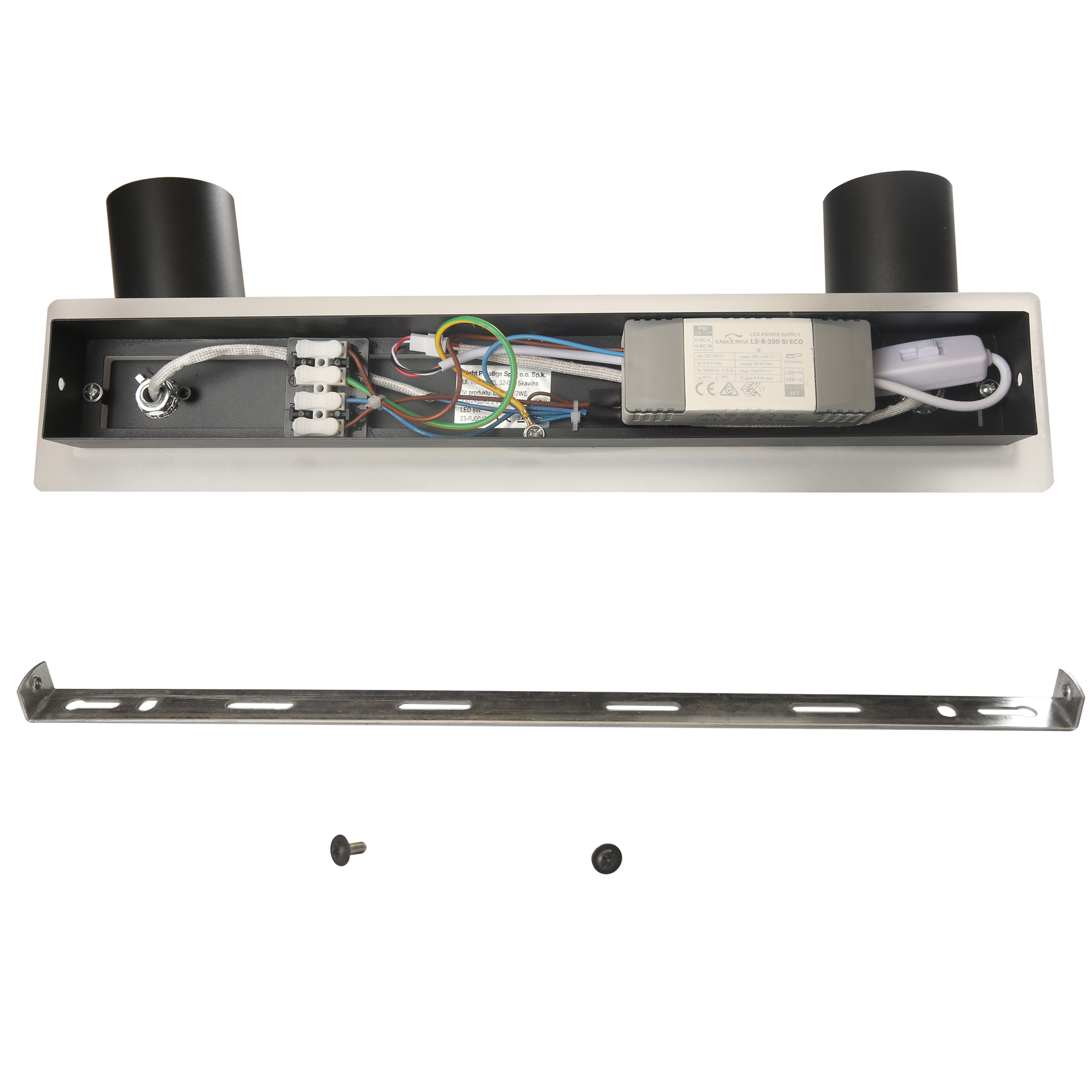 Listwa reflektorowa Parma czarna 2 x GU10 Light Prestige - 3