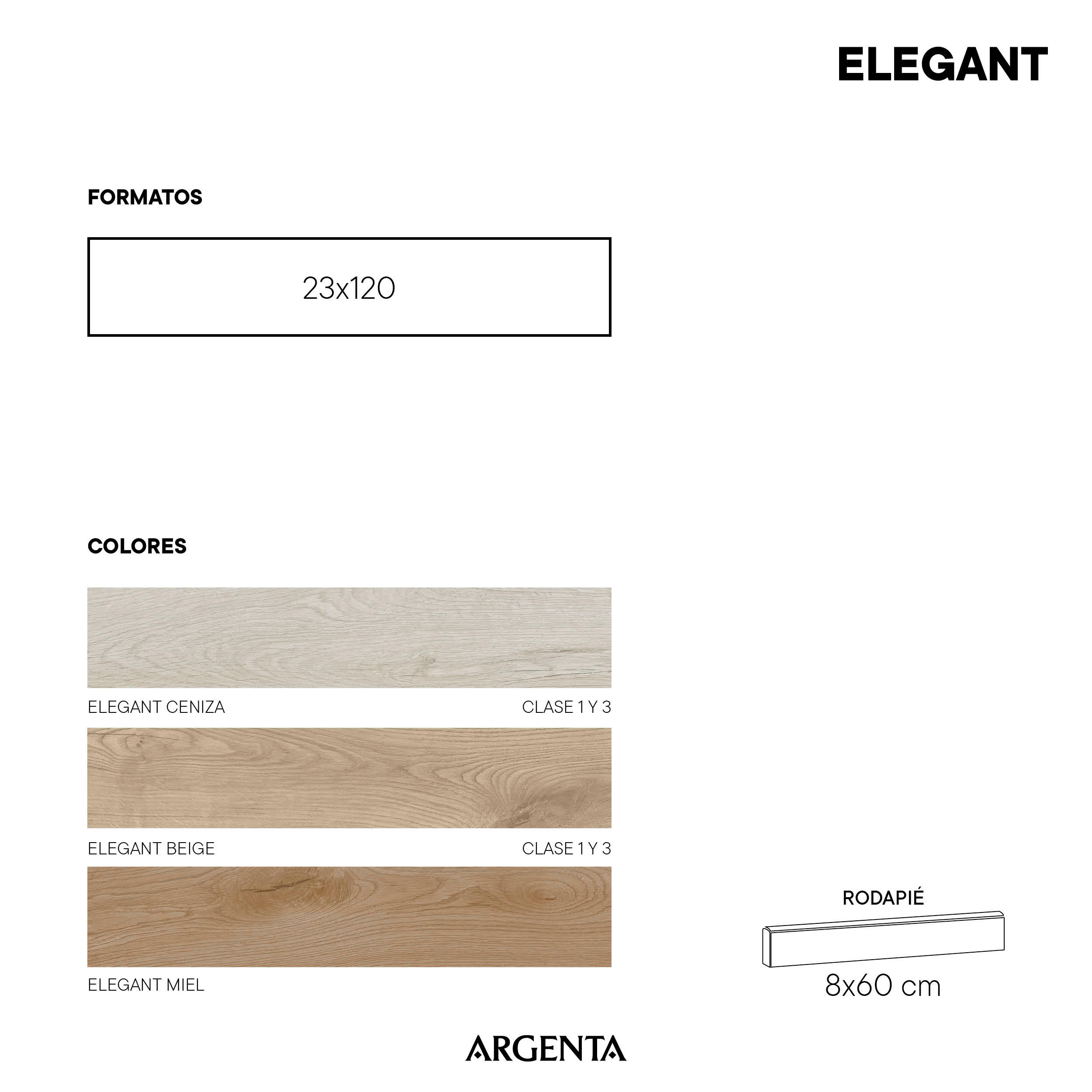 Suelo porcelánico Elegant efecto madera beige 23x120 cm C3 ARTENS - 7