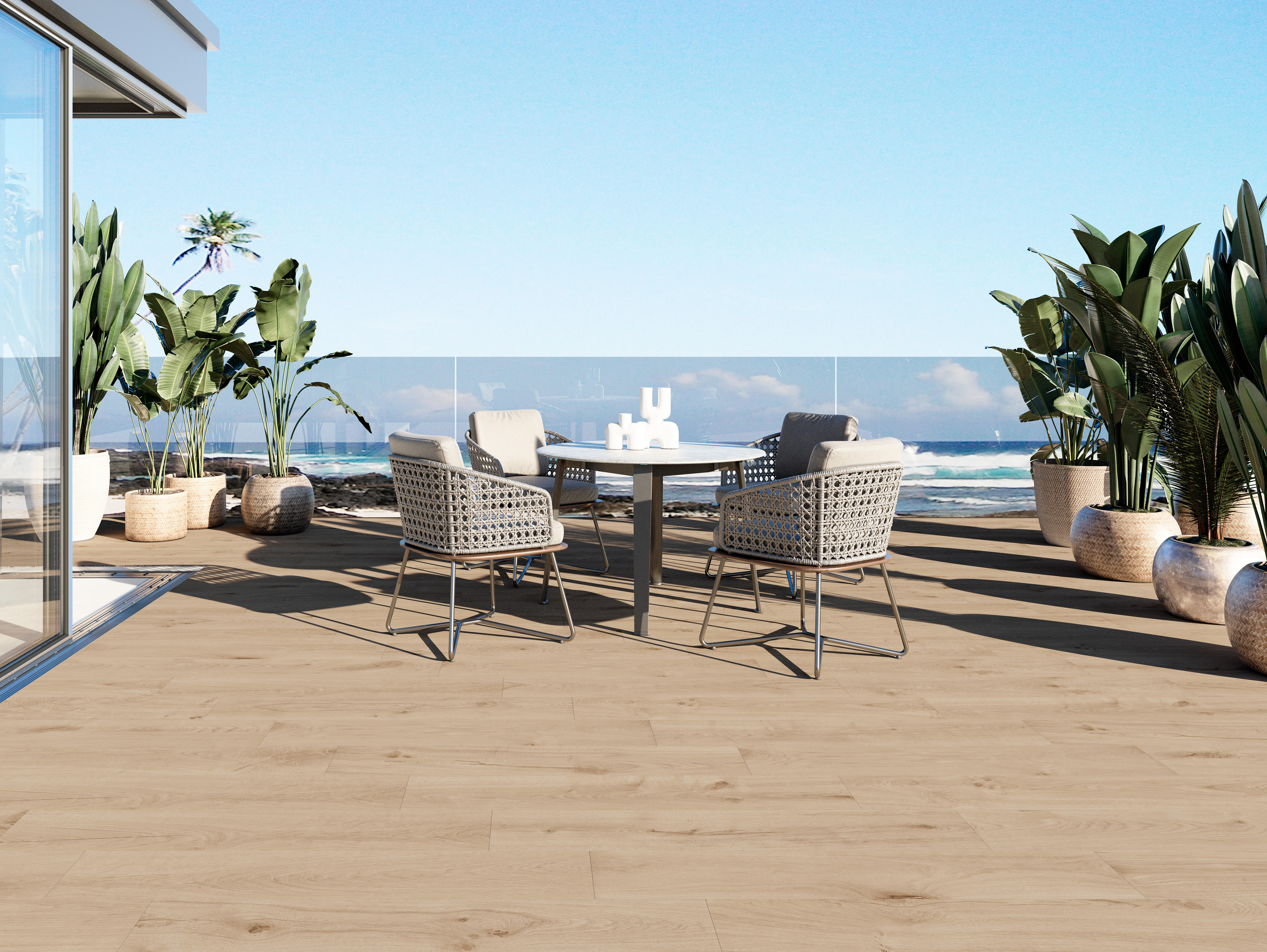 Suelo porcelánico elegant efecto madera beige 23x120 cm c3 artens