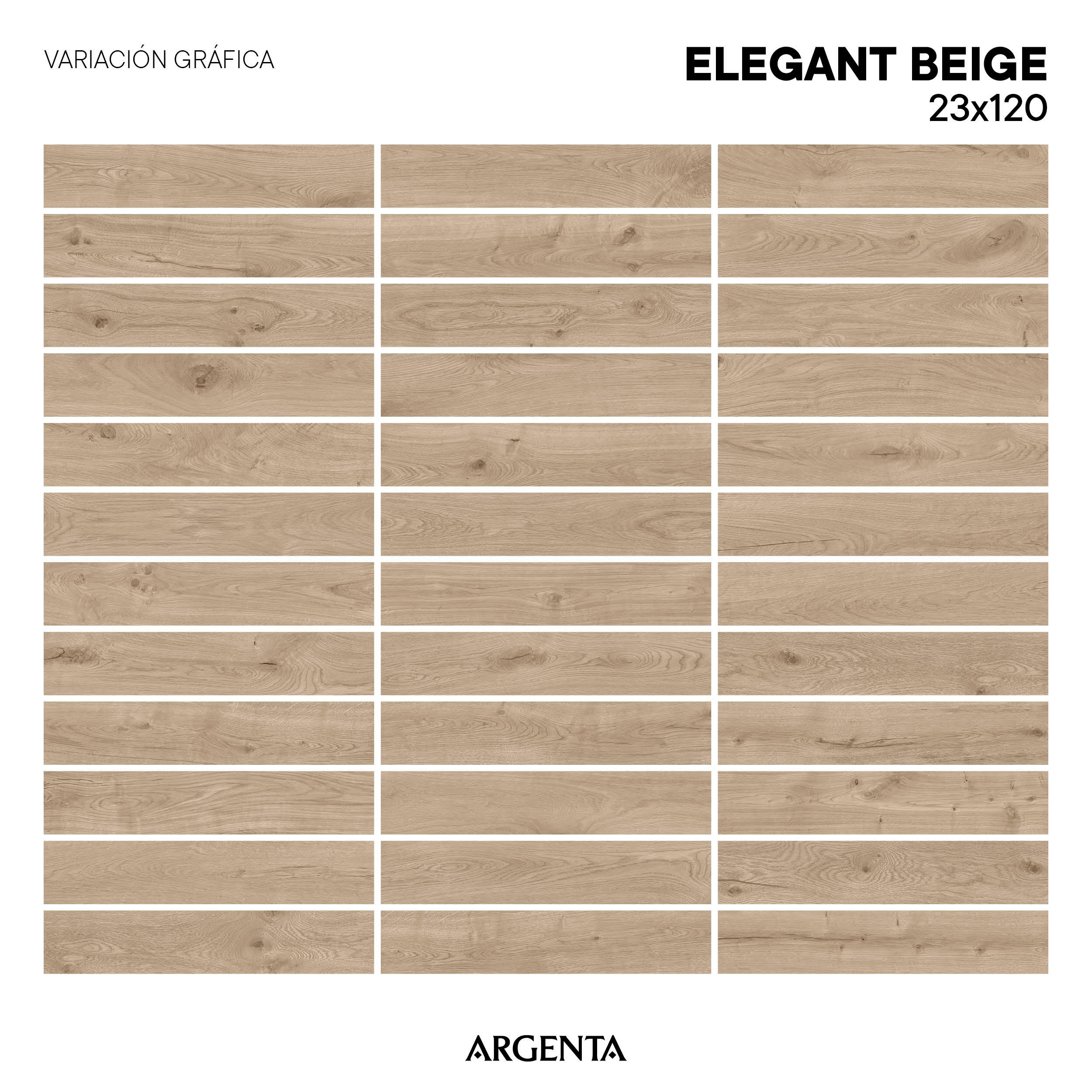 Suelo porcelánico Elegant efecto madera beige 23x120 cm C3 ARTENS - 5
