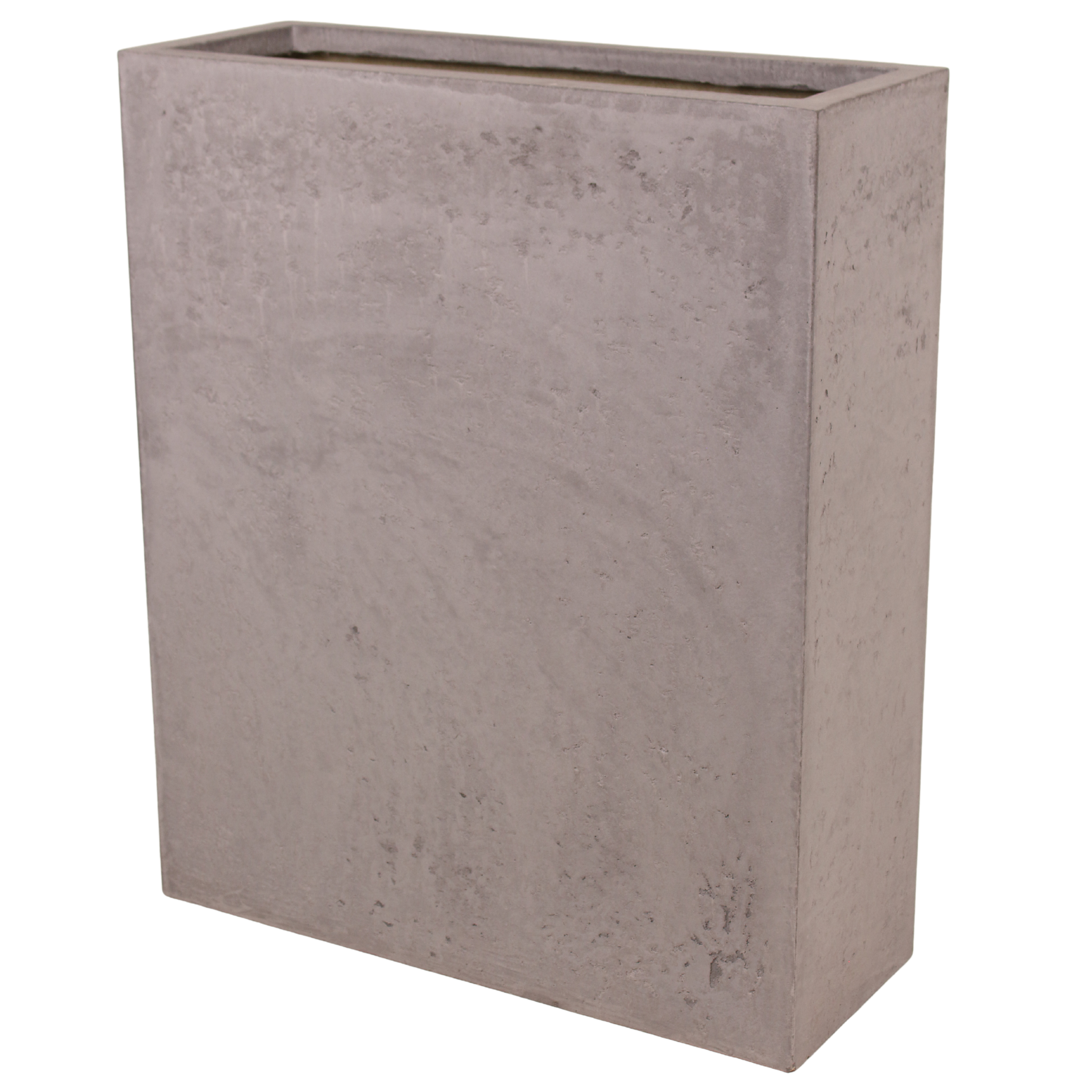 Osłonka doniczki prostokątna + półka 55x28cm jasna szara Cermax