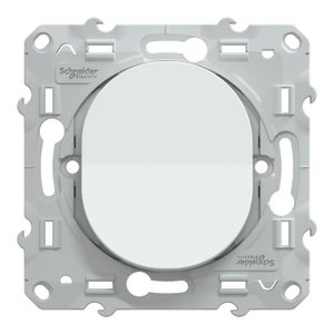 Interrupteur va-et-vient à assembler Ovalis, SCHNEIDER ELECTRIC, blanc