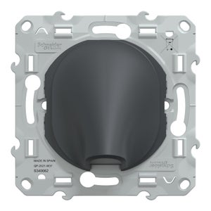 Sortie de câble à assembler Ovalis, SCHNEIDER ELECTRIC, anthracite