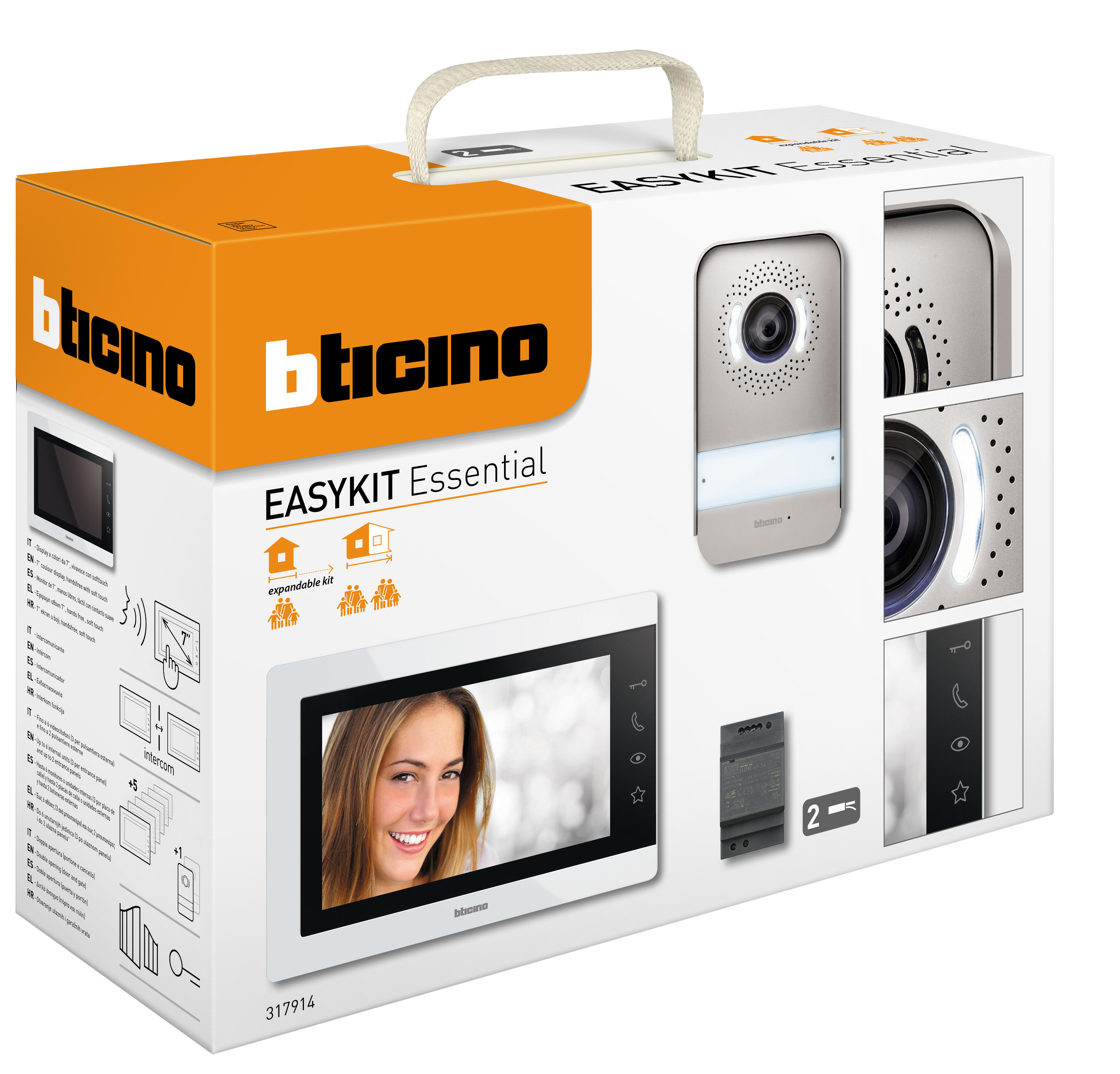 Videocitofono con filo BTICINO 317914 2 fili TFT 7