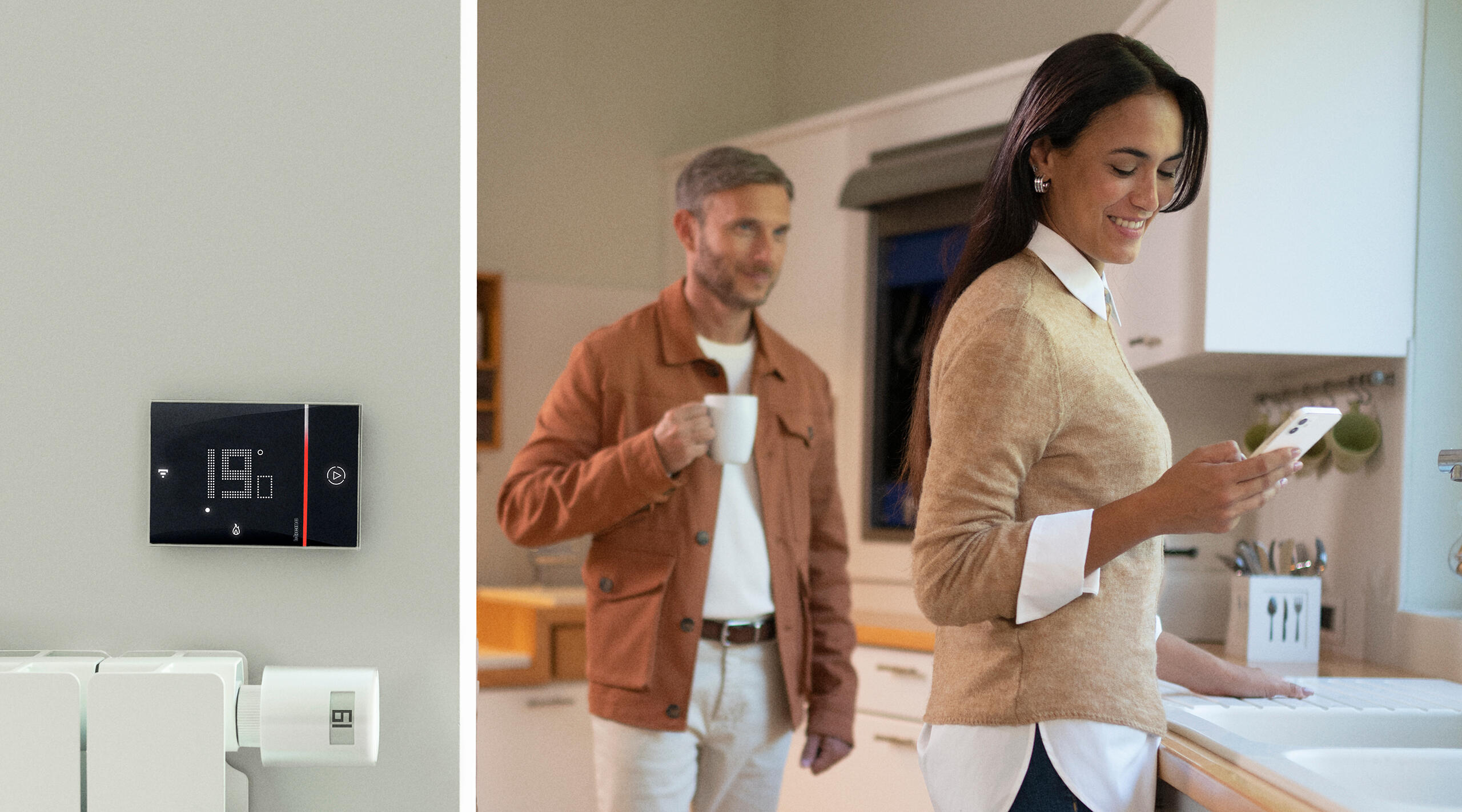 Termostato intelligente e connesso da incasso WIFI BTICINO Smarter2 nero - 2