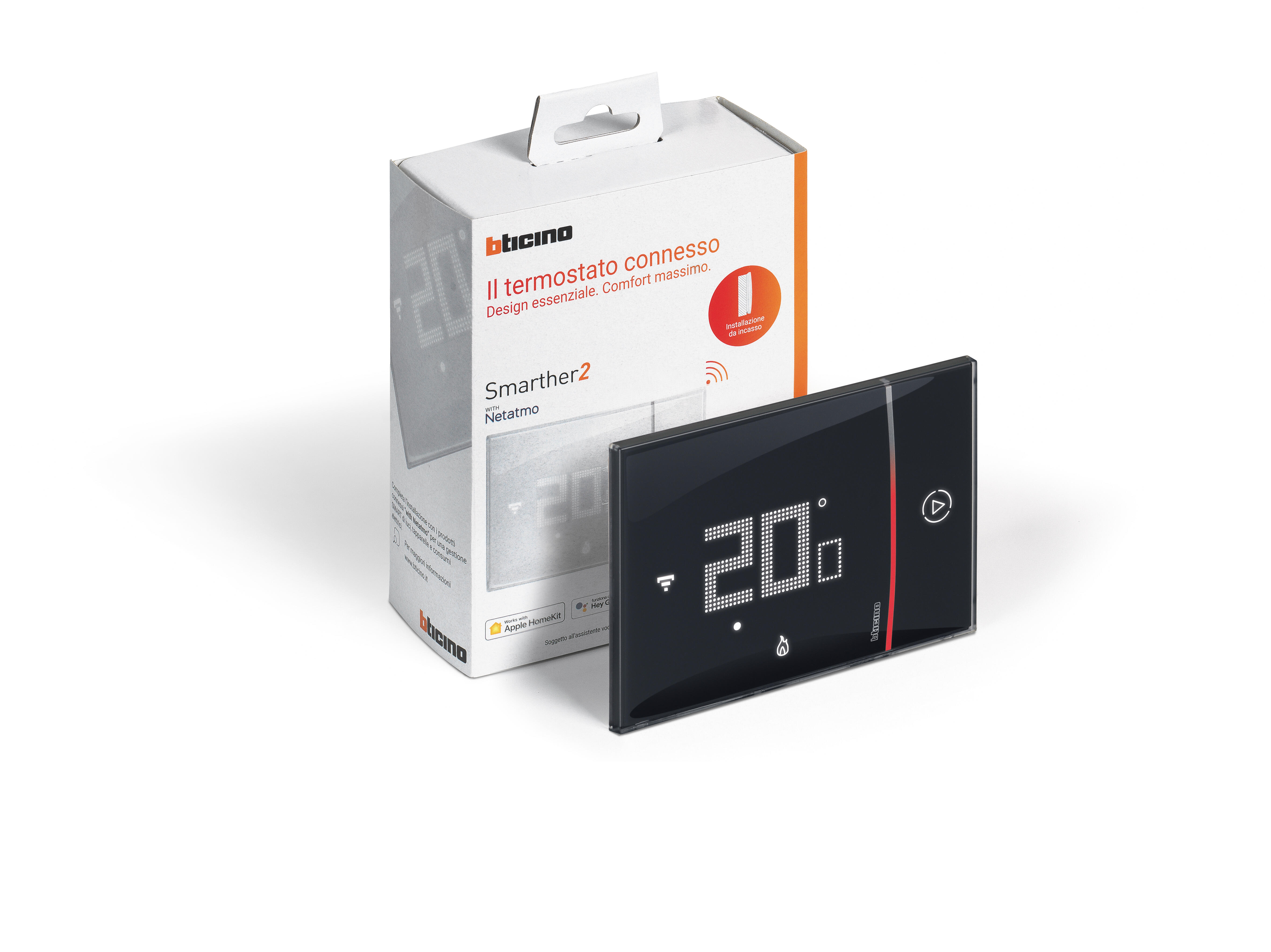 Termostato intelligente e connesso da incasso WIFI BTICINO Smarter2 nero - 13