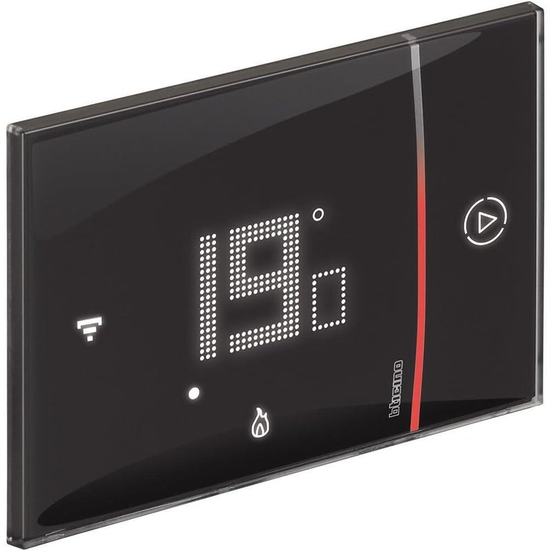 BTICINO Termostato intelligente e connesso da incasso WIFI Smarter2 nero