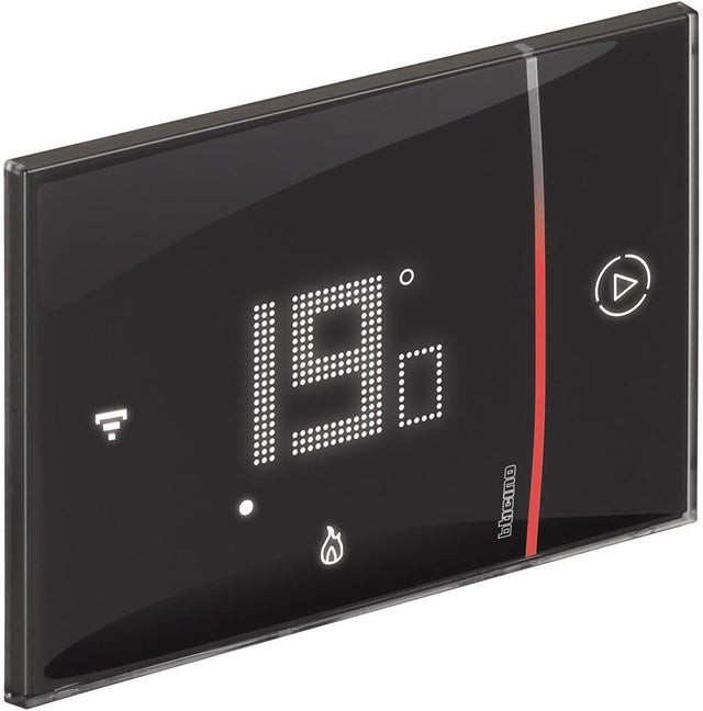 Termostato intelligente e connesso BTICINO Smarter 2 WiFi a parete nero
