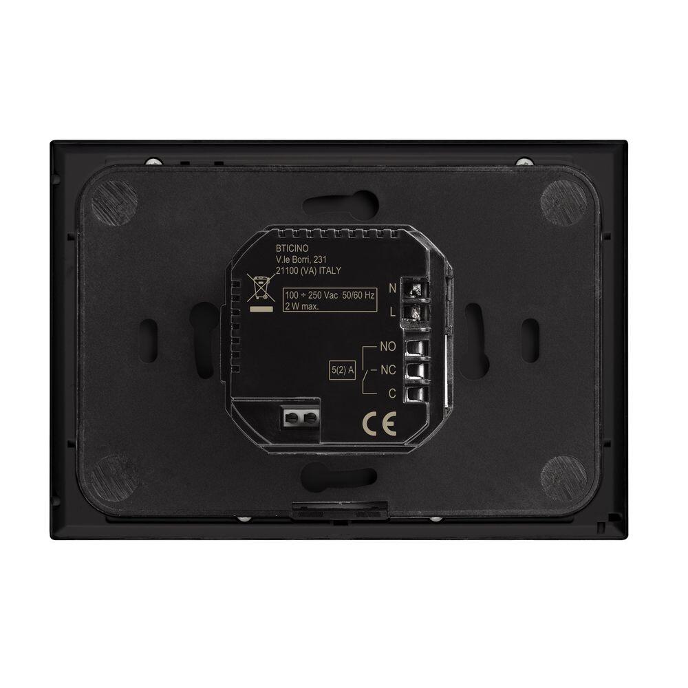 Termostato intelligente e connesso da incasso WIFI BTICINO Smarter2 nero - 4