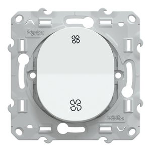 Interrupteur VMC à assembler Ovalis, SCHNEIDER ELECTRIC, blanc