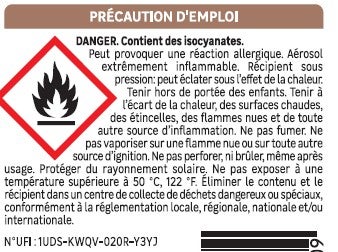 Mousse expansive Portes et fenêtres AXTON blanc 500ml - 9