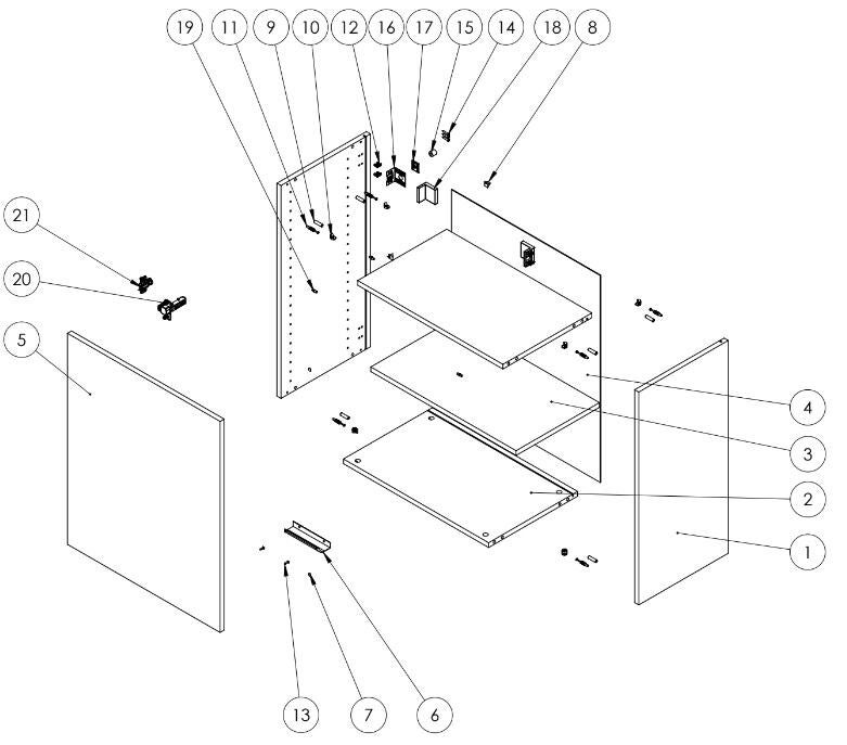 Pensile Eleki H60 bianco - 9