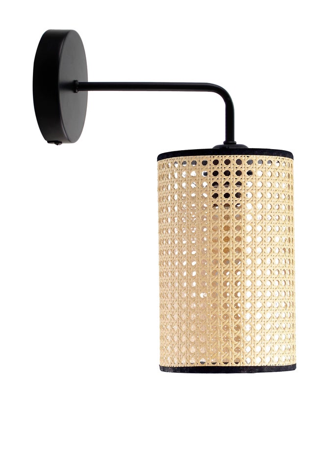 Aplique de interior Satur 1L E27 de color negro