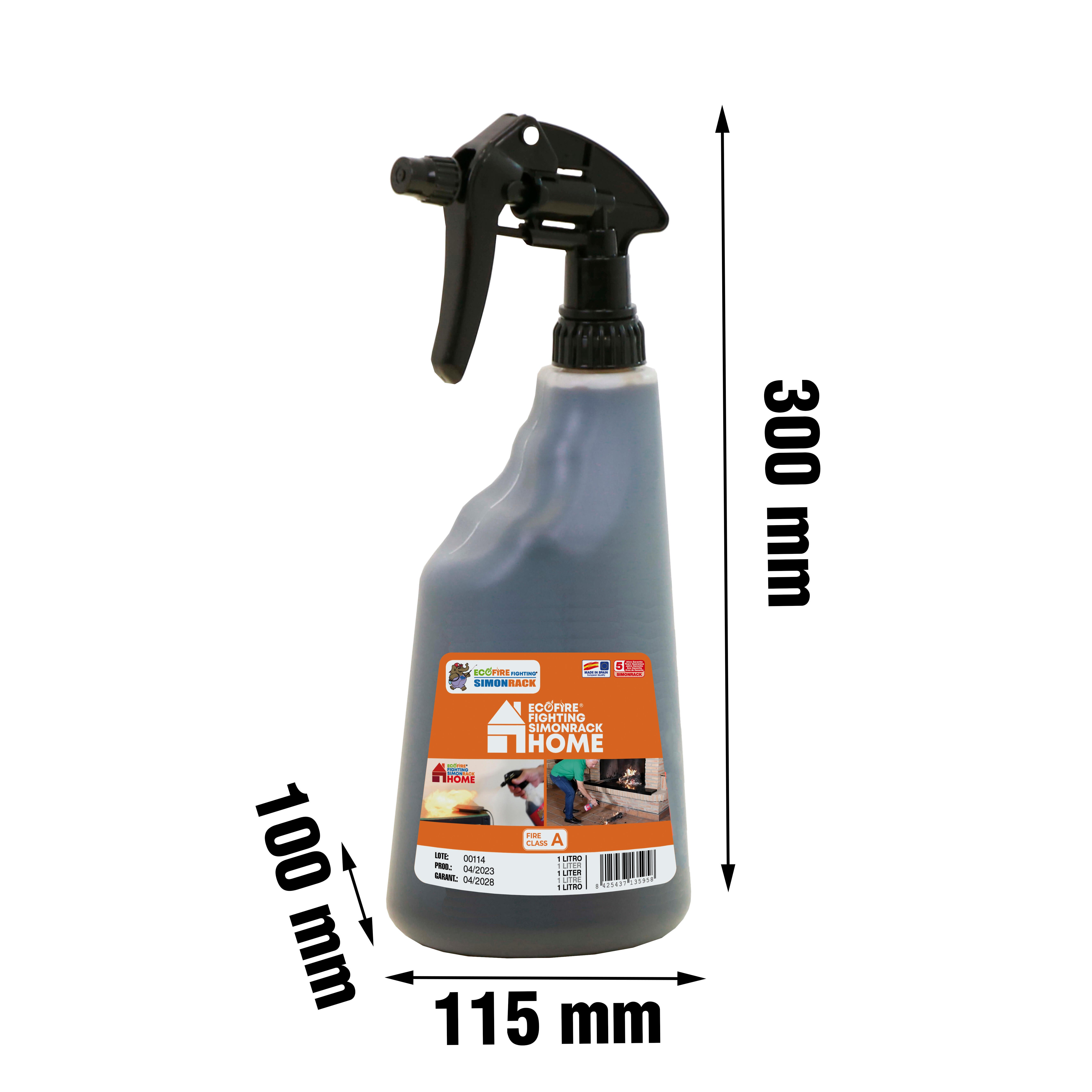 Extintor Ecofire Home 1l pistola manual - 2