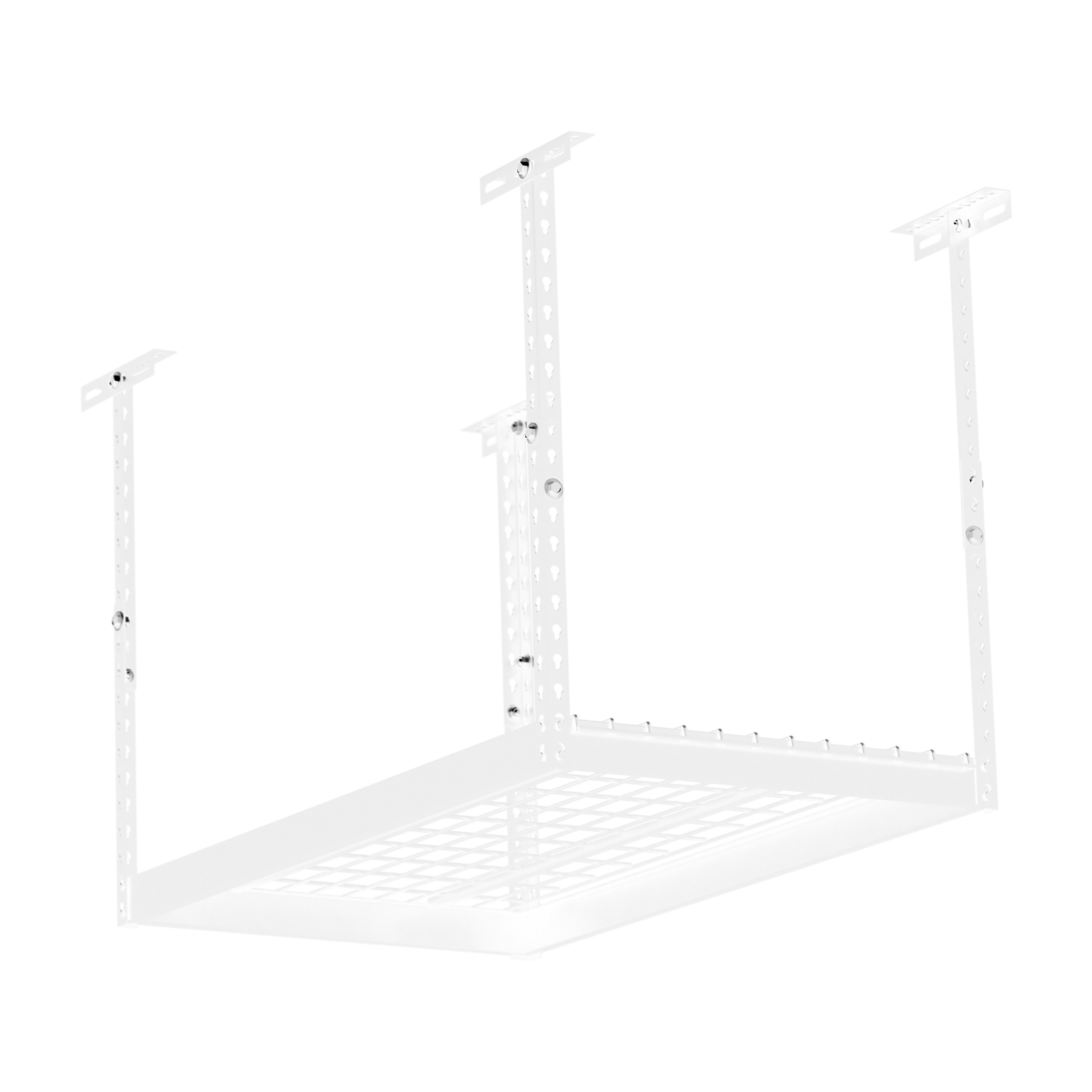 Platforma półka garażowa sufitowa podwieszana biała 600 x 1200 mm