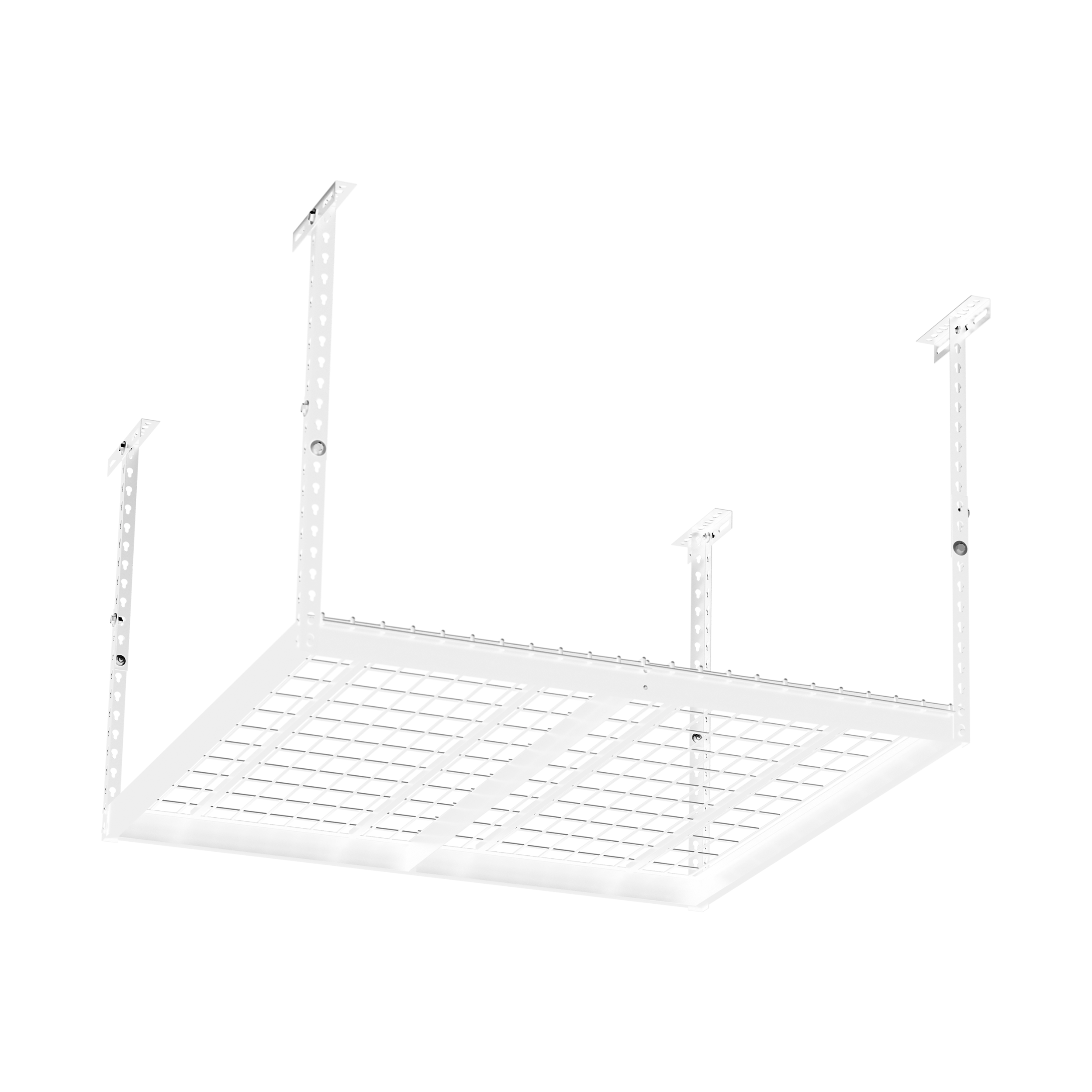 Platforma półka garażowa sufitowa podwieszana biała 1220 x 1220 mm
