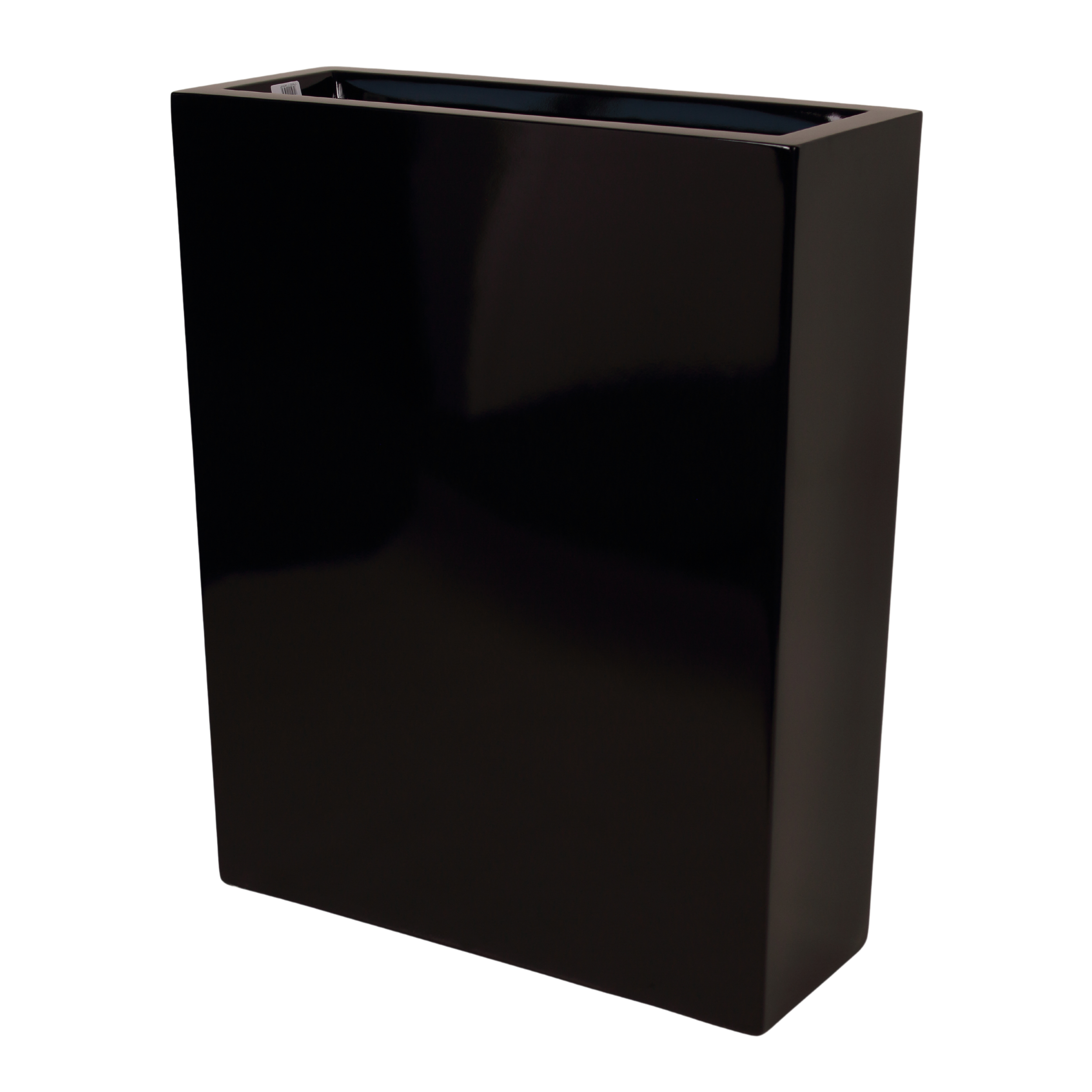 Osłonka doniczki prostokątna 55x28cm czarna Cermax