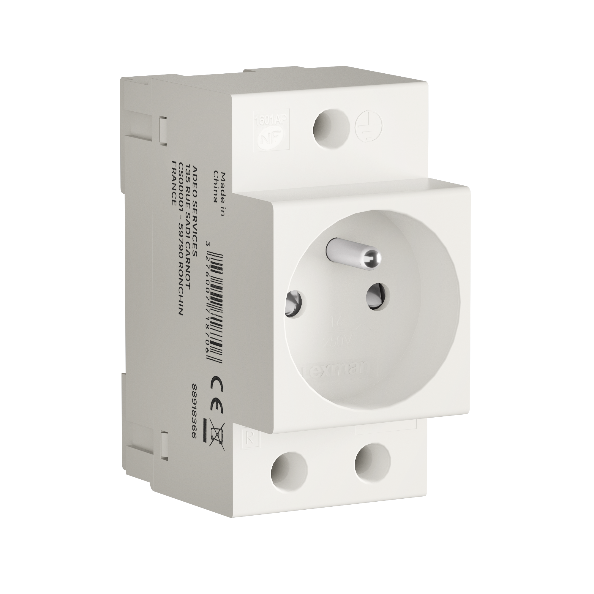 Prise modulaire 2 P + T LEXMAN 16 A - 2