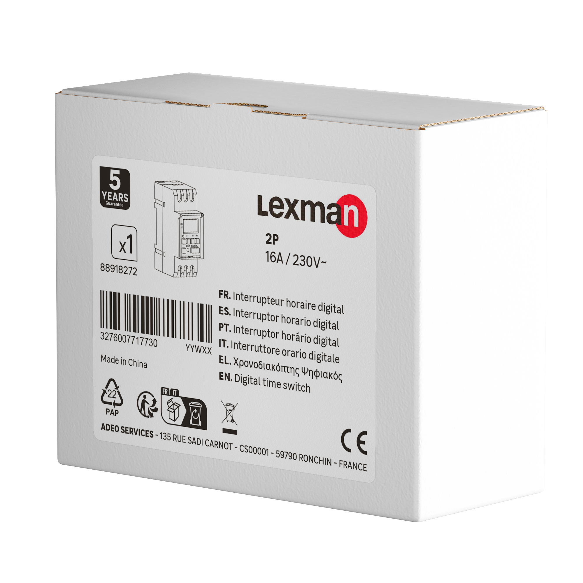 Relogio digital 2 modulos LEXMAN - 4