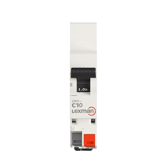 Disjoncteur phase + neutre LEXMAN 10 A, automatique