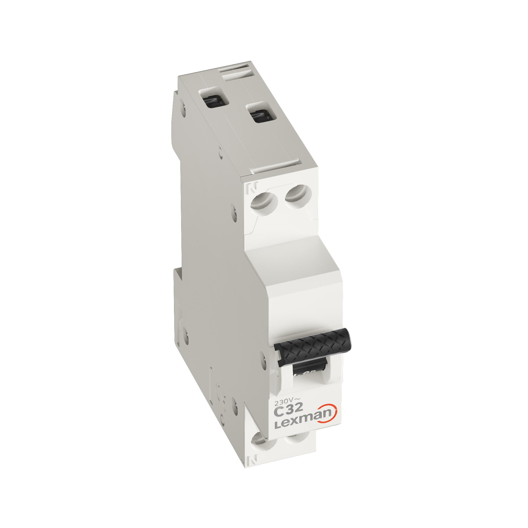 Disjuntor 1 polo + neutro curva C 32A conexão por parafuso capacidade de interrupção 4500A LEXMAN - 11
