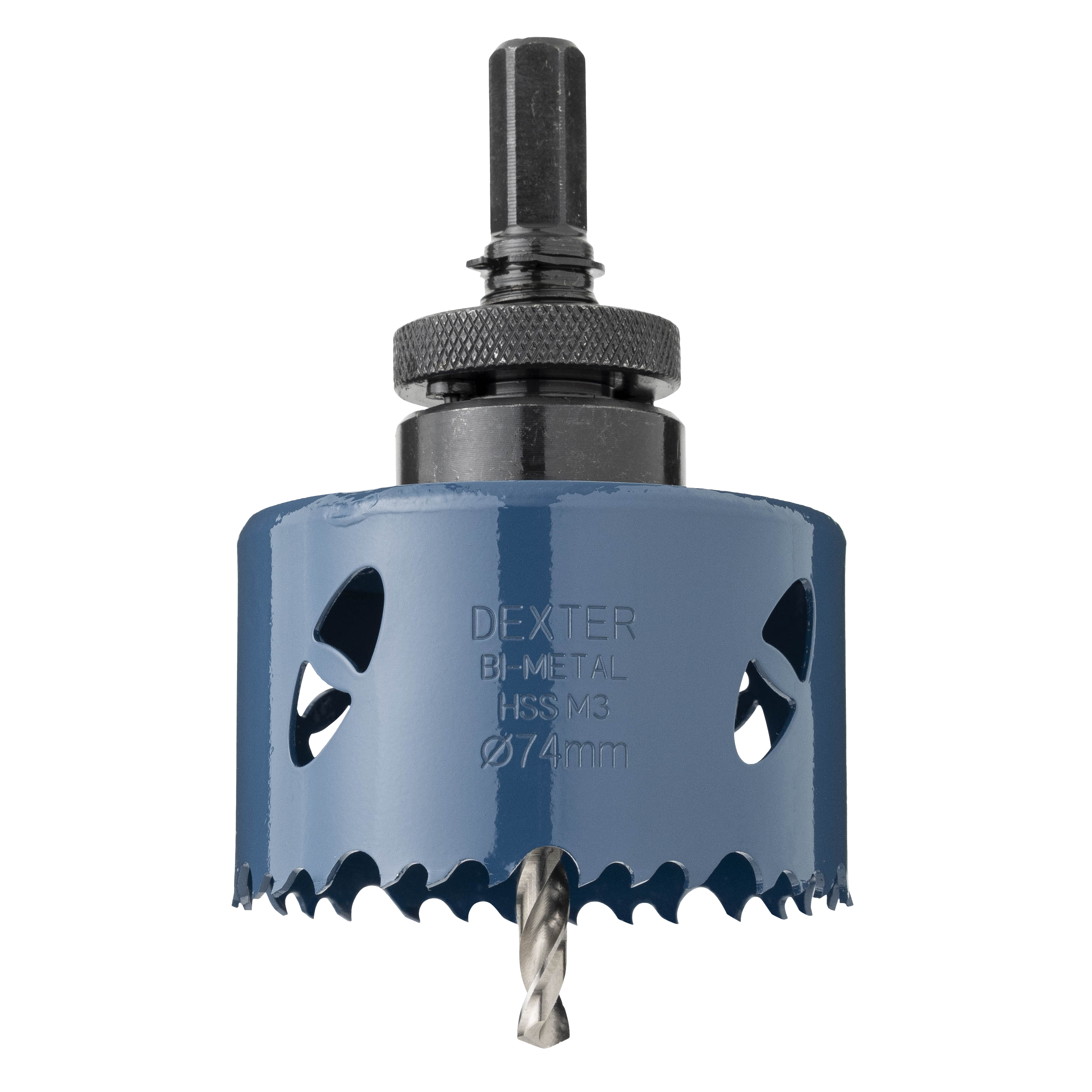 Sierra de corona metal, madera DEXTER- 74 mm - 4