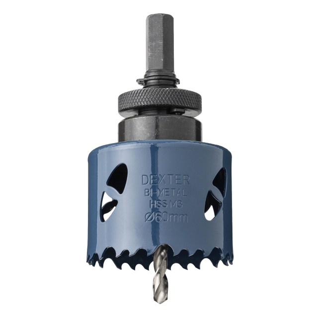 Sierra de corona metal, madera DEXTER- 60 mm