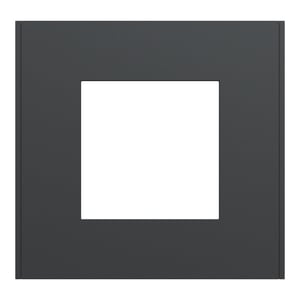 Plaque simple Unica Déco Essentielle, SCHNEIDER ELECTRIC, anthracite