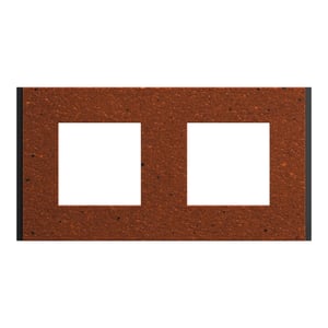 Plaque double Unica Déco Signature, SCHNEIDER ELECTRIC, terracotta