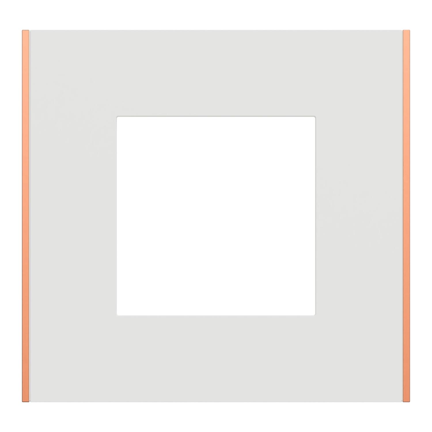 Plaque simple Unica Déco Subtile, SCHNEIDER ELECTRIC, blanc liseré ...