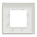 Plaque simple Unica Déco Subtile, SCHNEIDER ELECTRIC, blanc liseré ...