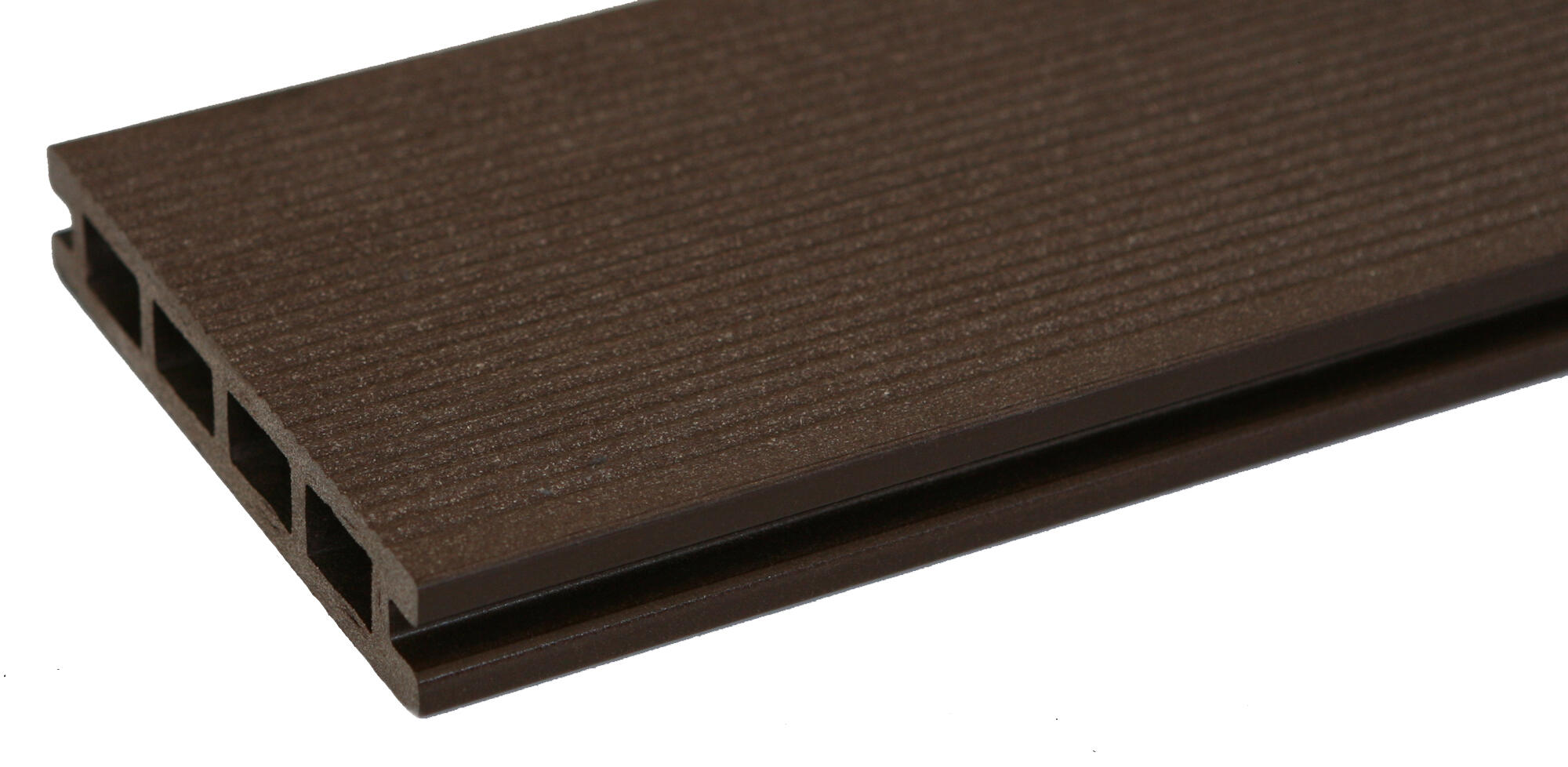 Listone con fissaggio a clip da esterno in composito di legno e plastica (wpc) marrone scuro L 200 x L 14.3 cm x Sp. 2.8 mm Easylife Plank ONEK - 3