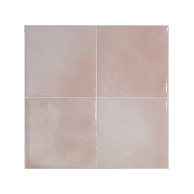 Copertura autoadesivo SMART TILES RIV.ZELLIGE TEMERA rosa lucido 22.8 cm x 22.86 cm