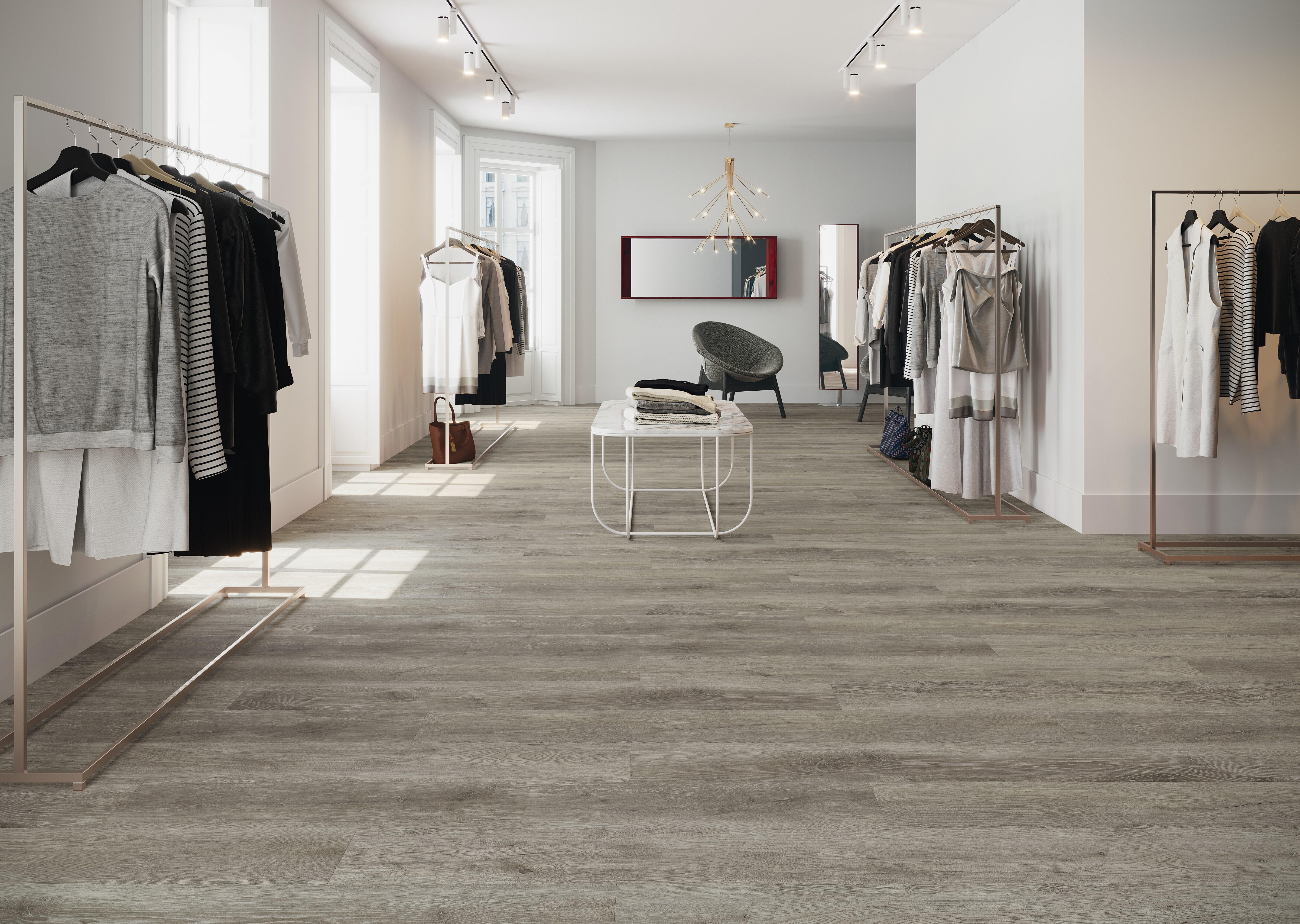 Suelo vinílico spc clic nervion efecto madera natural