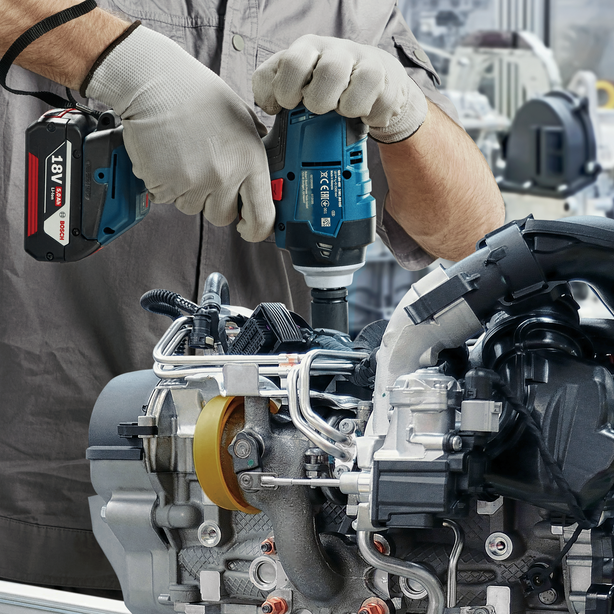 Bezprzewodowy klucz udarowy 18V 400Nm GDS 18V-400 BOSCH - 3