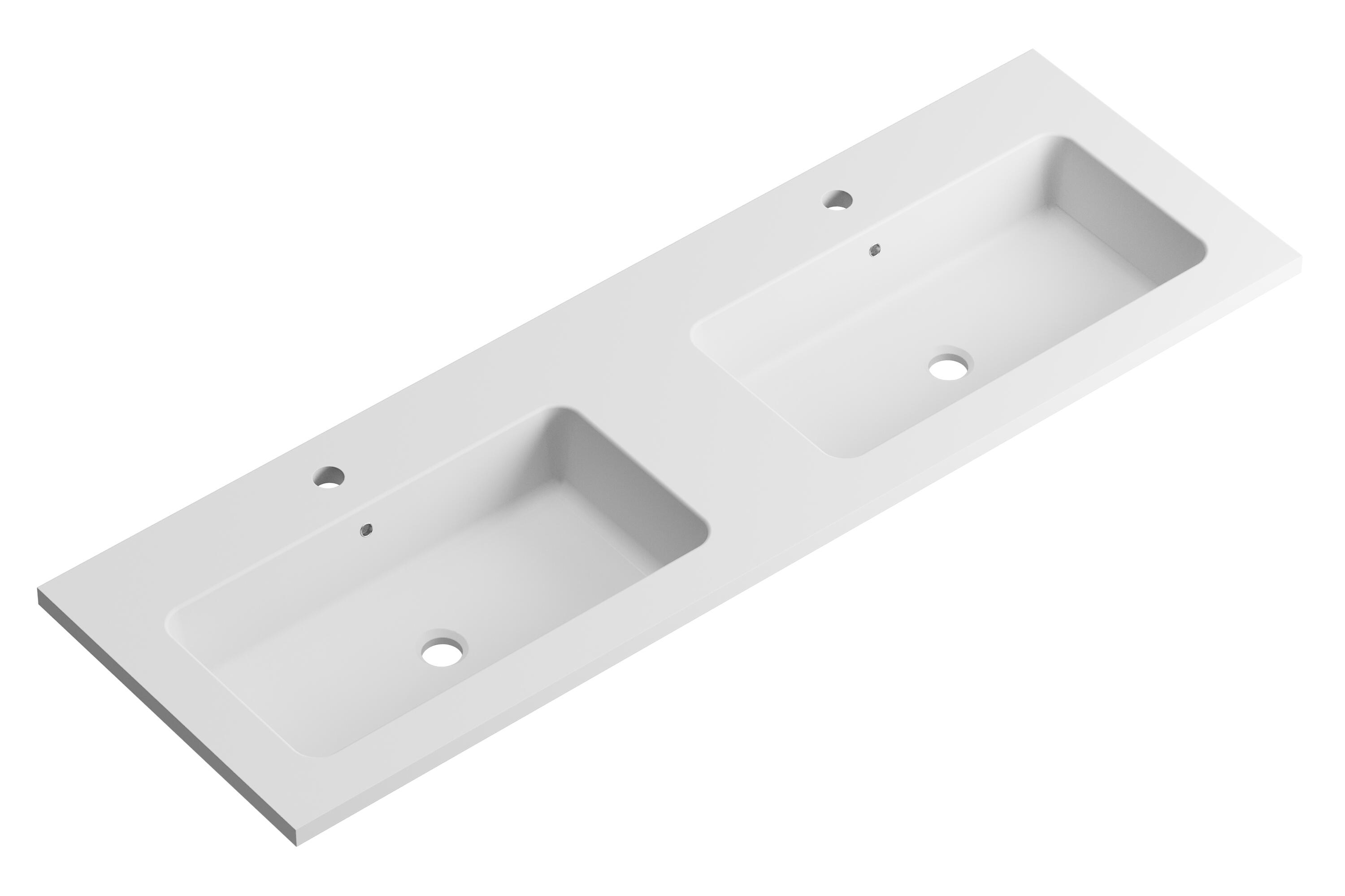 Lavabo encastrado reven blanco 140.5x15.5x45.5 cm