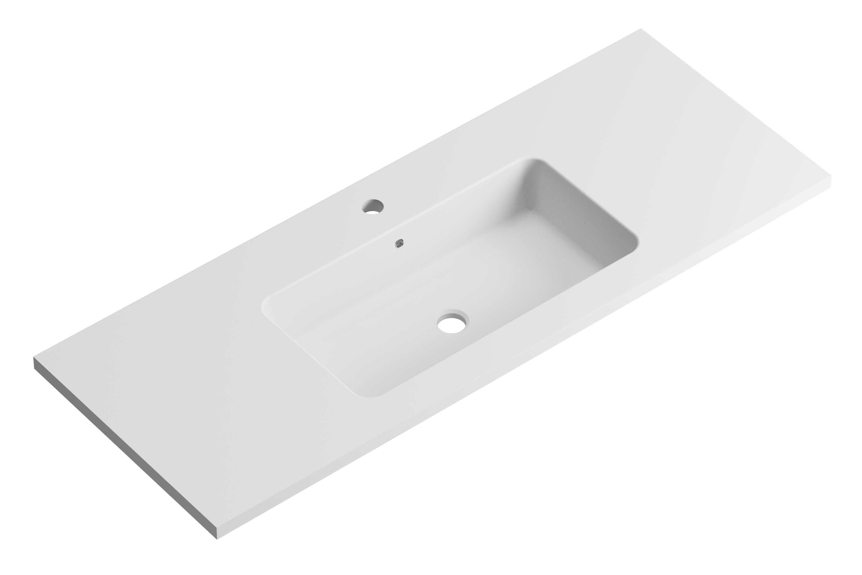 Lavabo encastrado reven blanco 120.5x15.5x45.5 cm