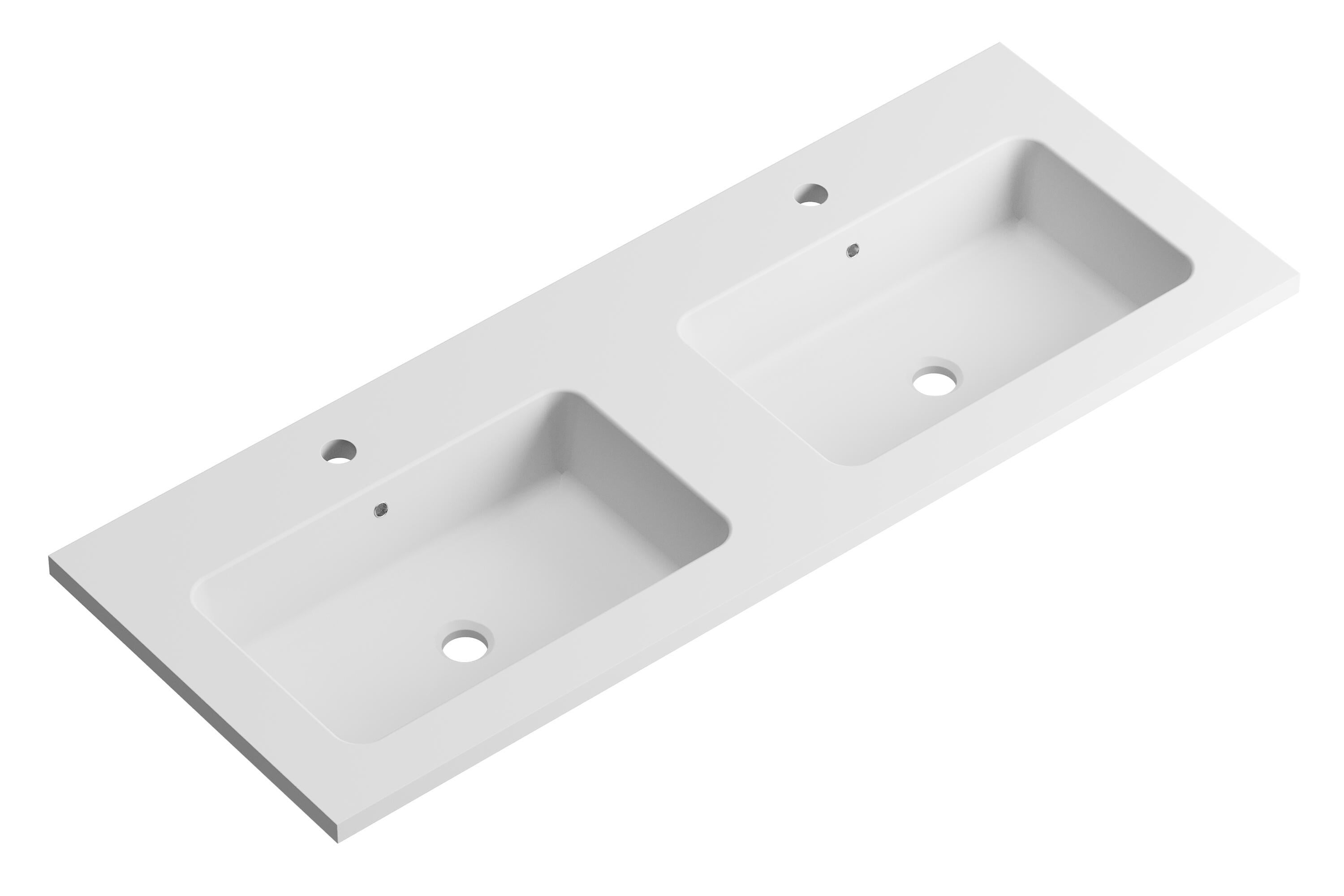 Lavabo encastrado reven blanco 120.5x15.5x45.5 cm