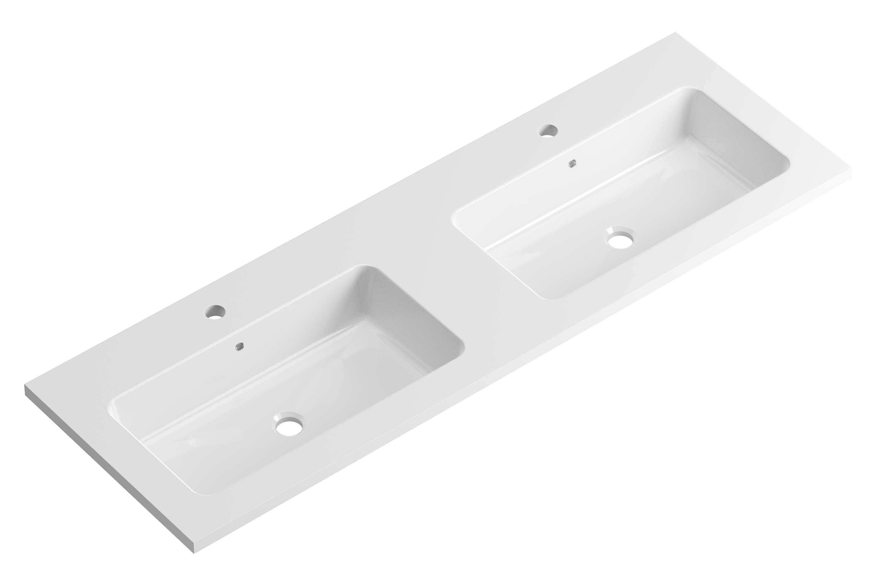 Lavabo encastrado reven blanco 120.5x15.5x45.5 cm