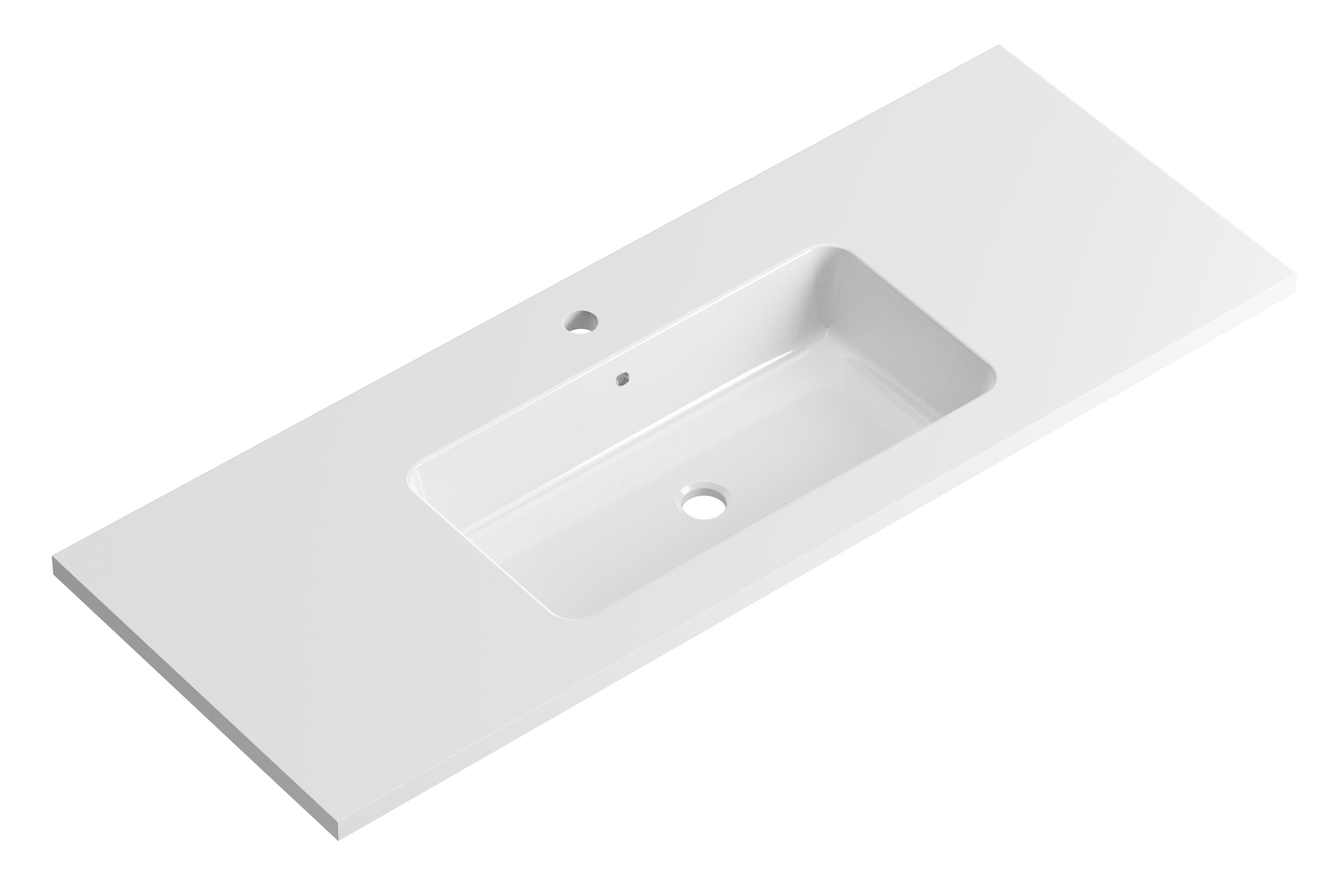 Lavabo encastrado reven blanco 120.5x15.5x45.5 cm