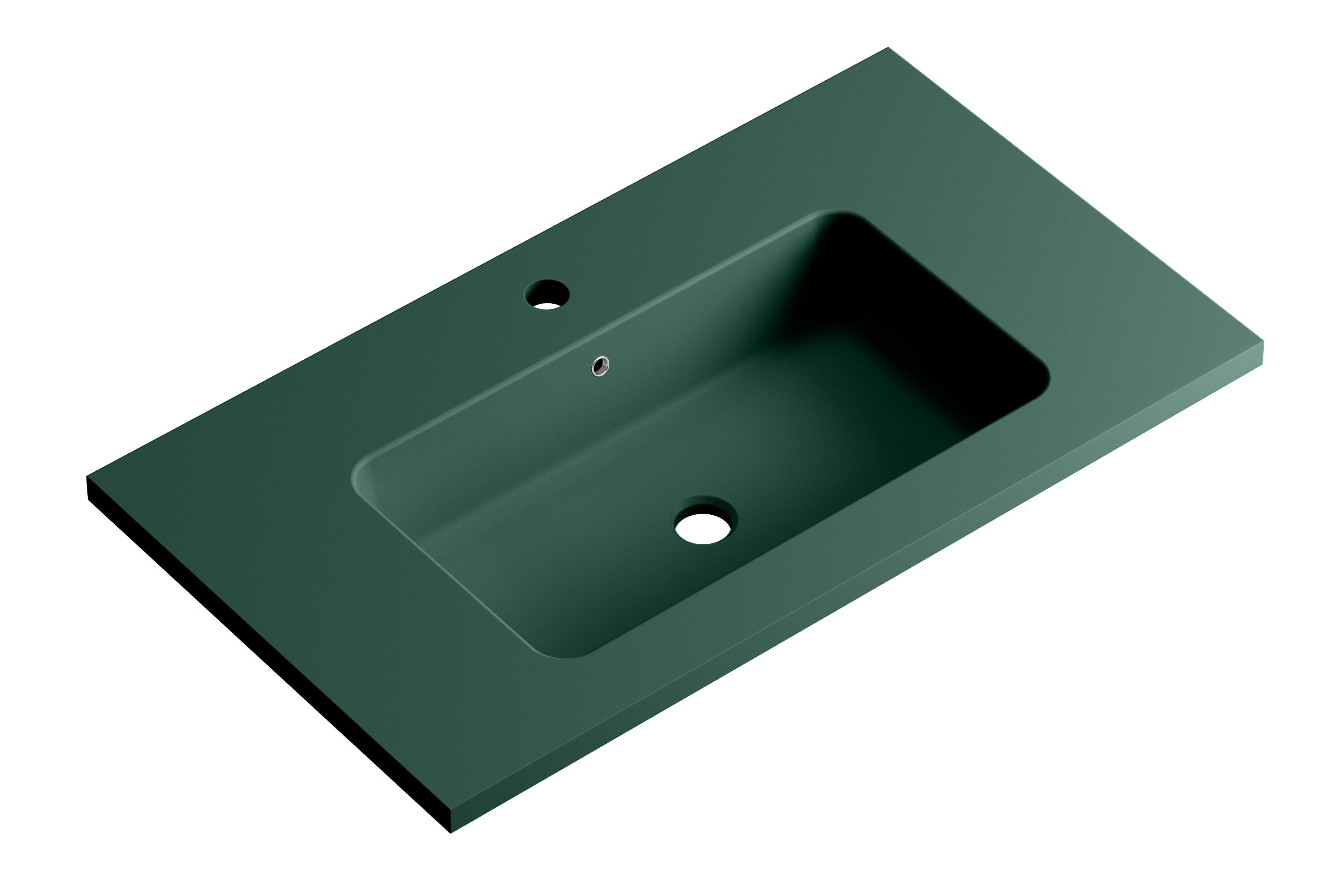 Lavabo encastrado reven verde 80.5x15.5x45.5 cm